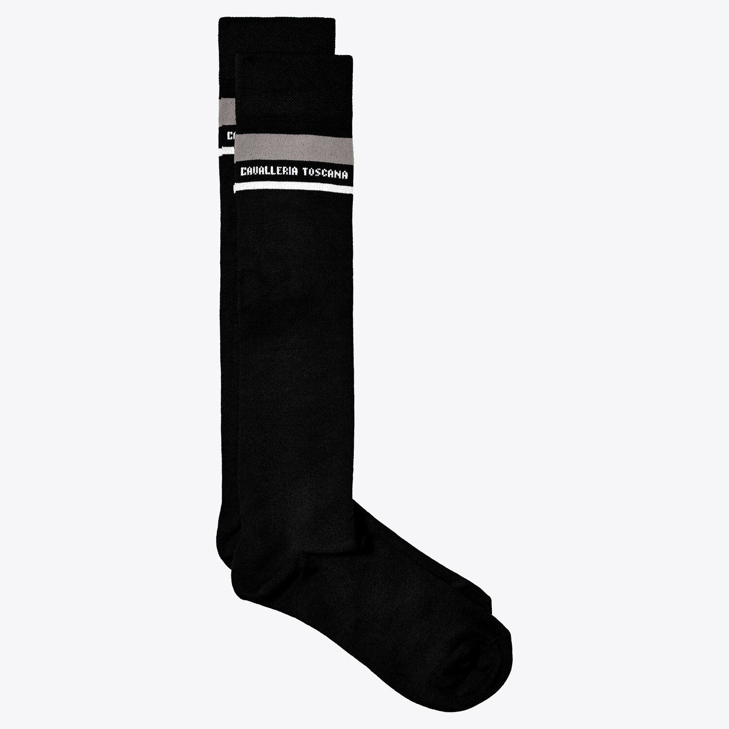Cavalleria Toscana CT Stripe Socks BLACK-1