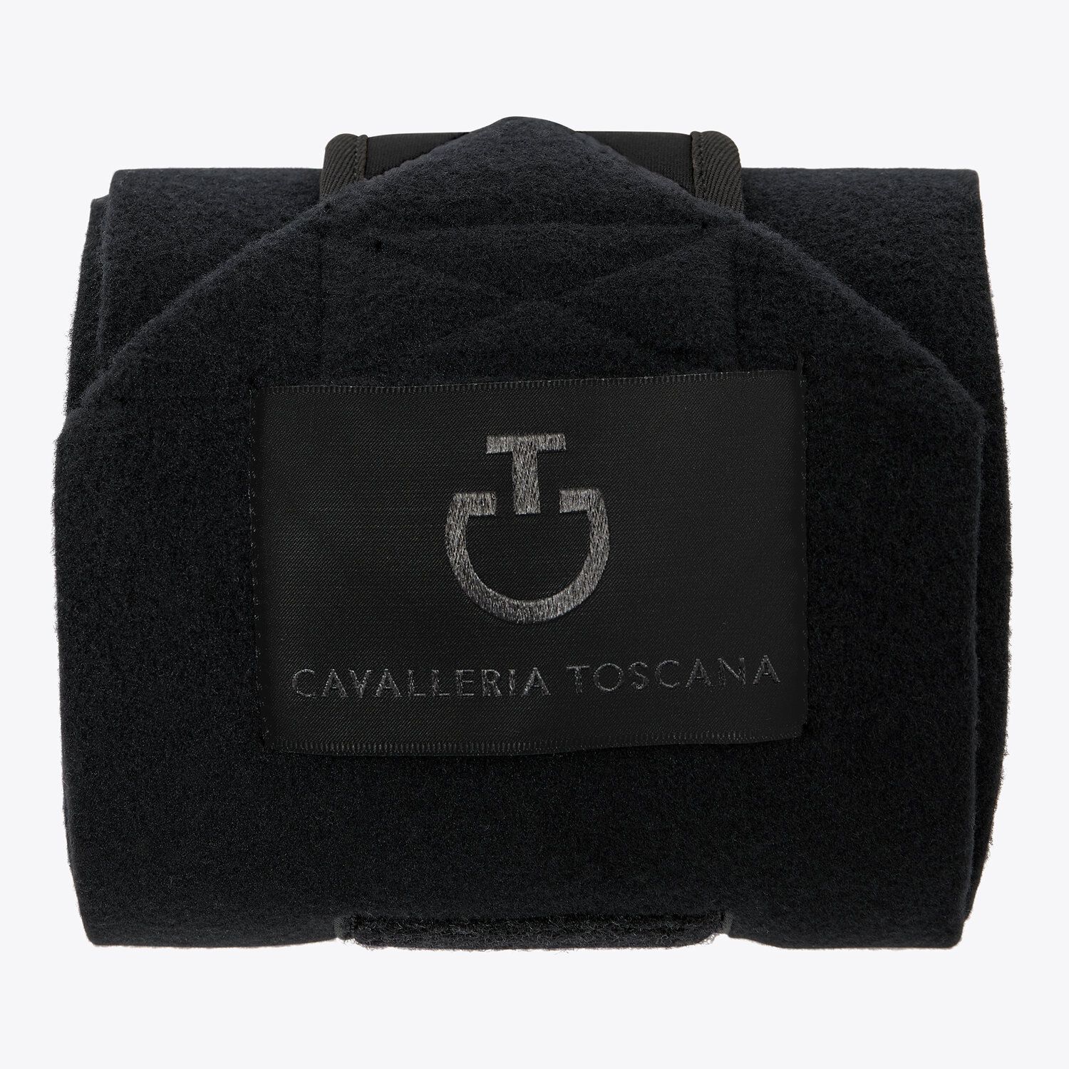 Cavalleria Toscana Fleece leg bandages BLACK/TOFFEE BROWN-2