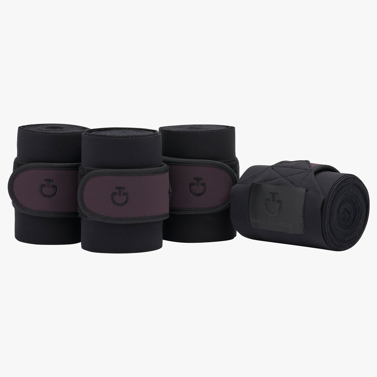 Cavalleria Toscana Set of 4 jersey and fleece bandages. 993A-2