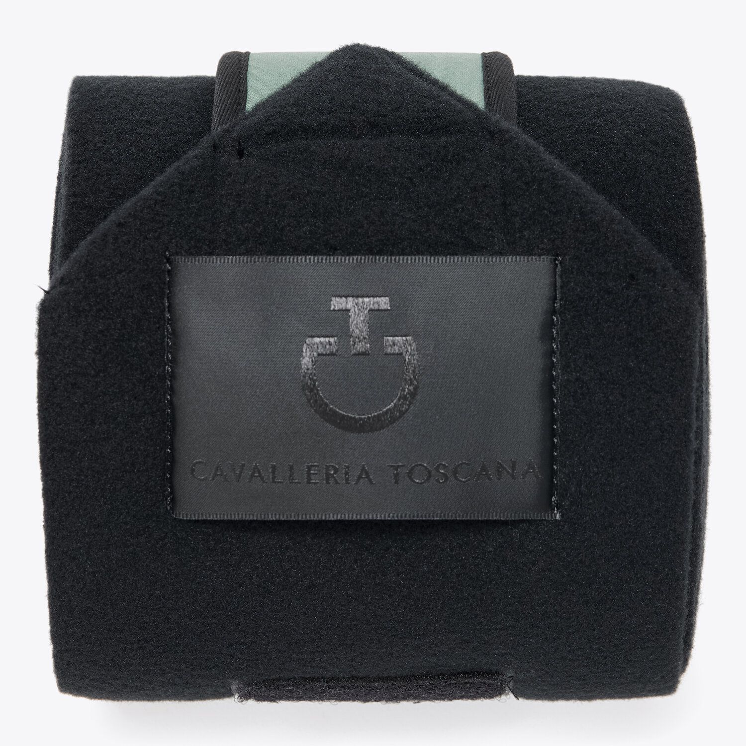 Cavalleria Toscana Set of 4 jersey and fleece bandages BLACK/Emerald Grey-3