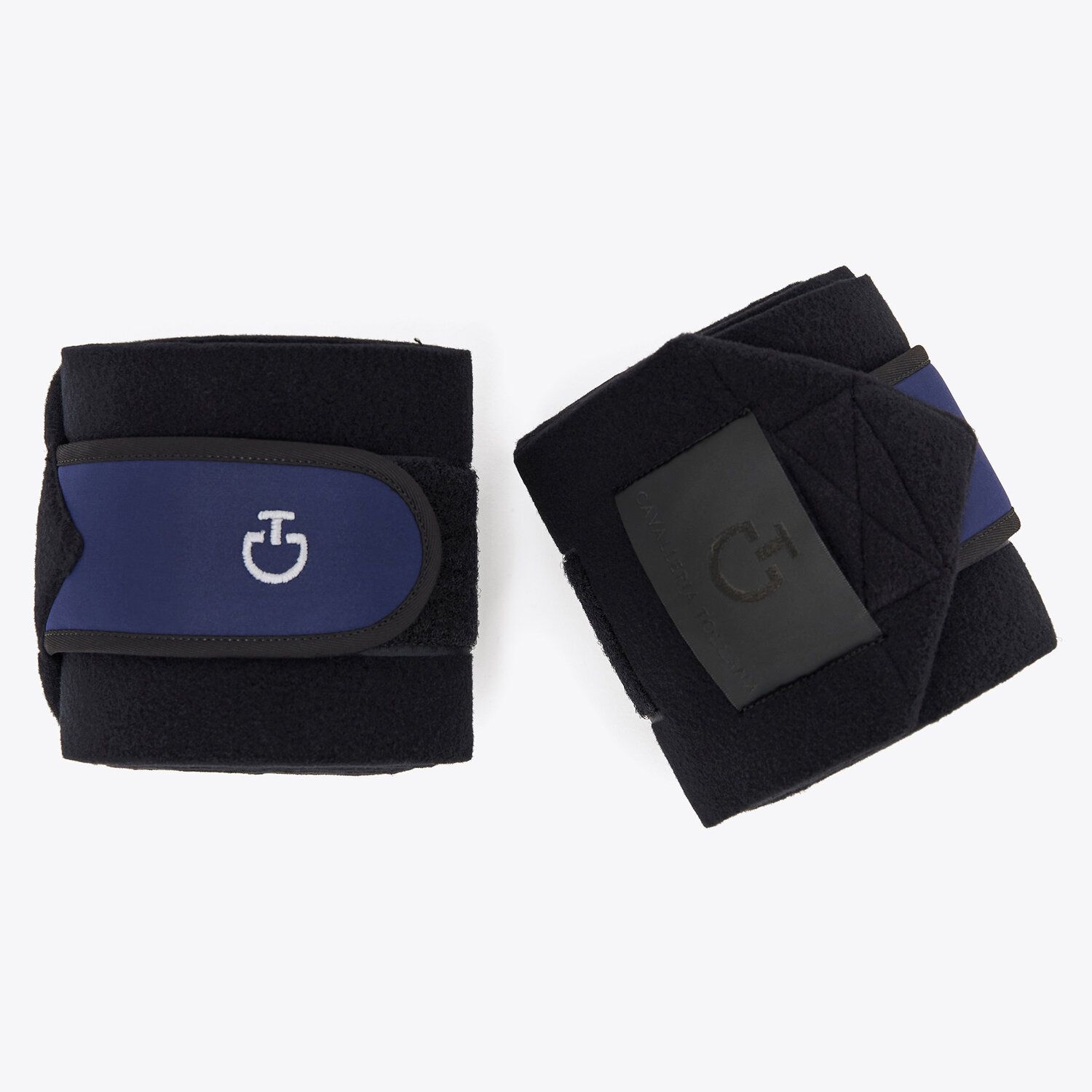 Cavalleria Toscana Set of 4 jersey and fleece bandages BLACK/SMOKEY BLUE-2