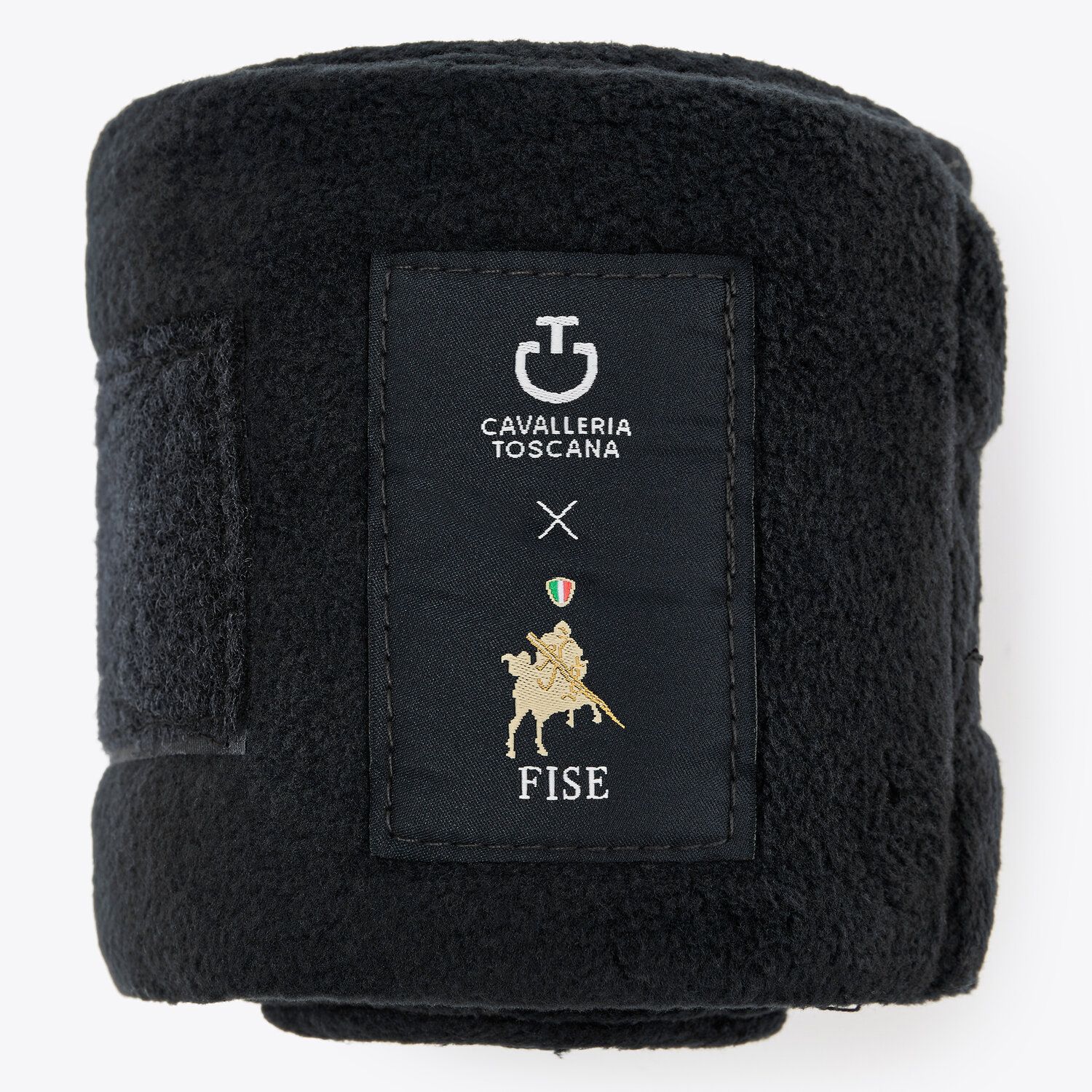 Cavalleria Toscana FISE fleece horse bandages BLACK-3
