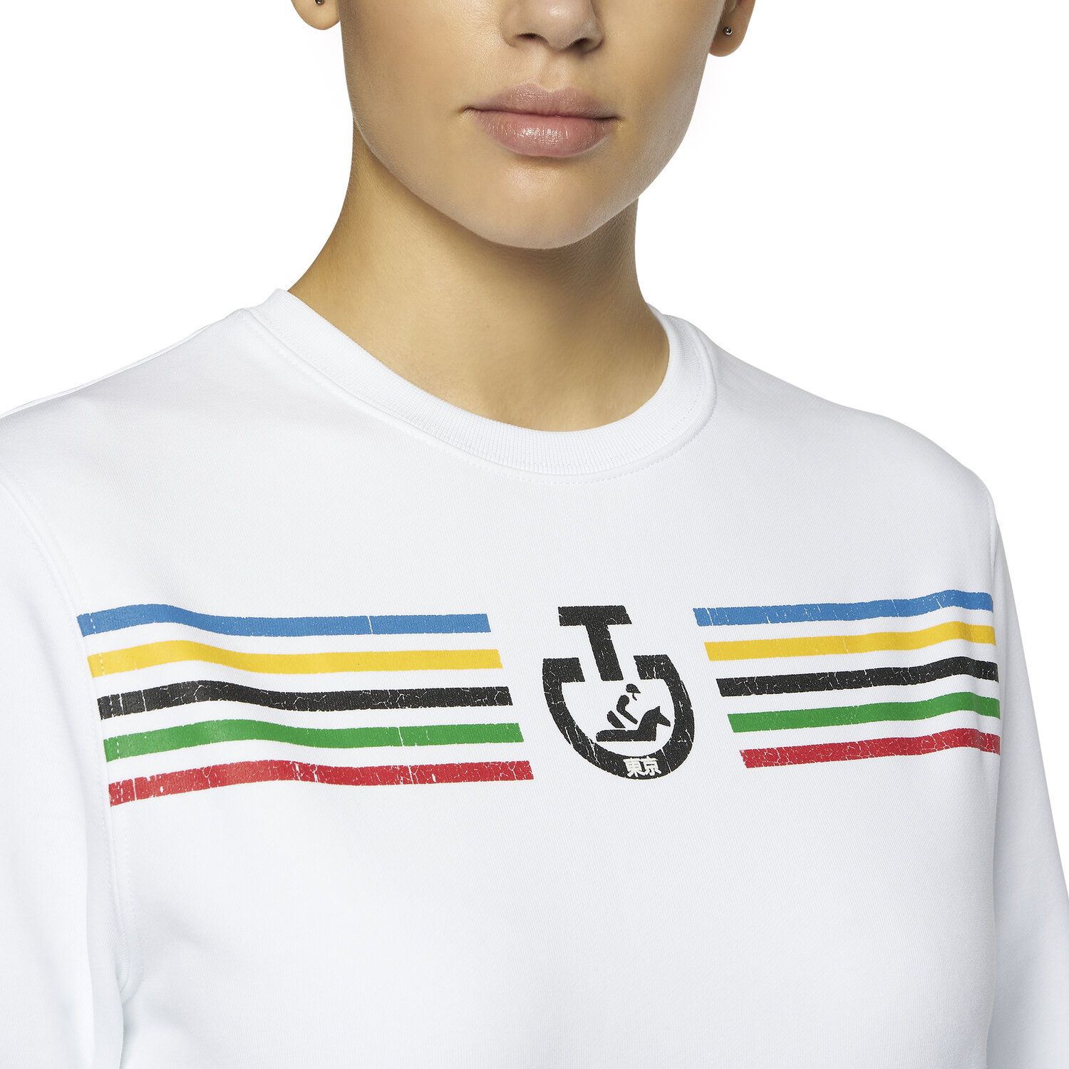 Cavalleria Toscana Women's Sweatshirt WHITE-4