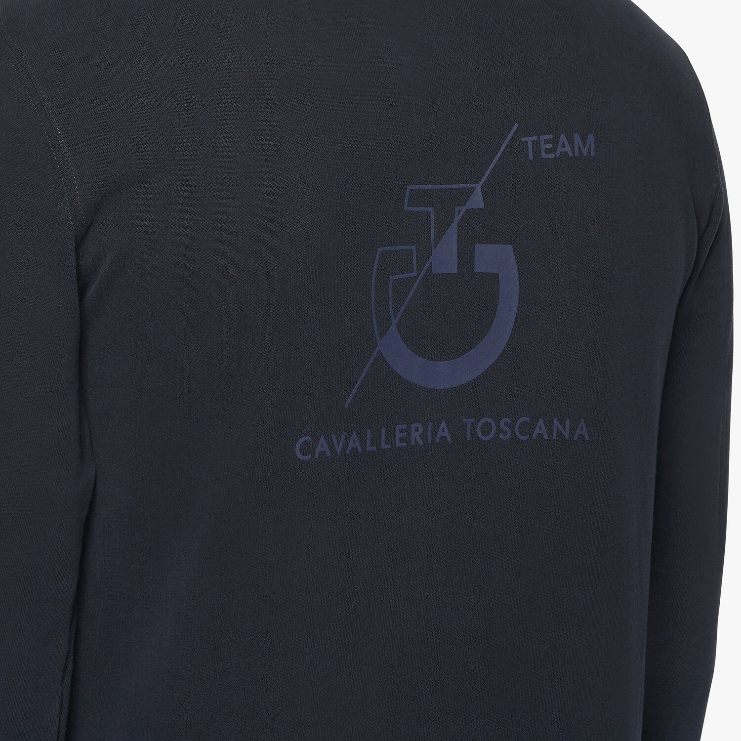 Cavalleria Toscana Men's CT Team zip hooded sweatshirt NAVY-4