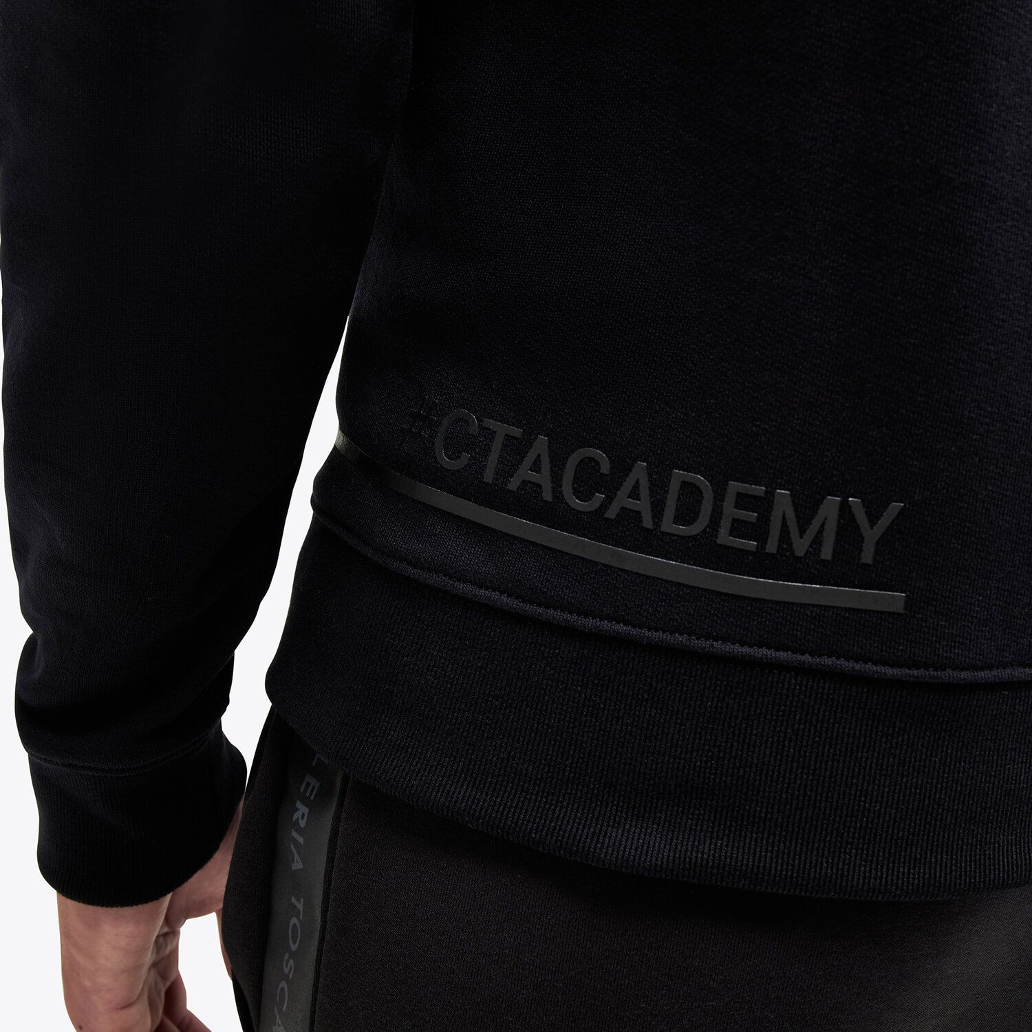 Cavalleria Toscana CT Academy men's cotton crew neck sweatshirt BLACK-8