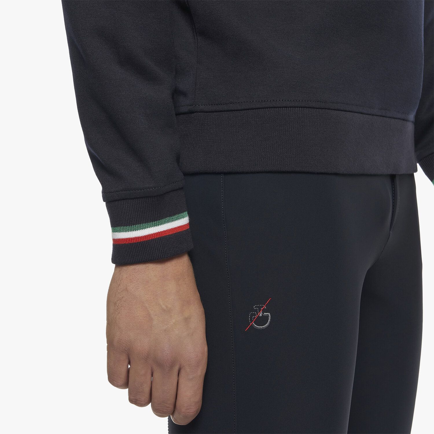 Cavalleria Toscana FISE crewneck sweatshirt NAVY-7