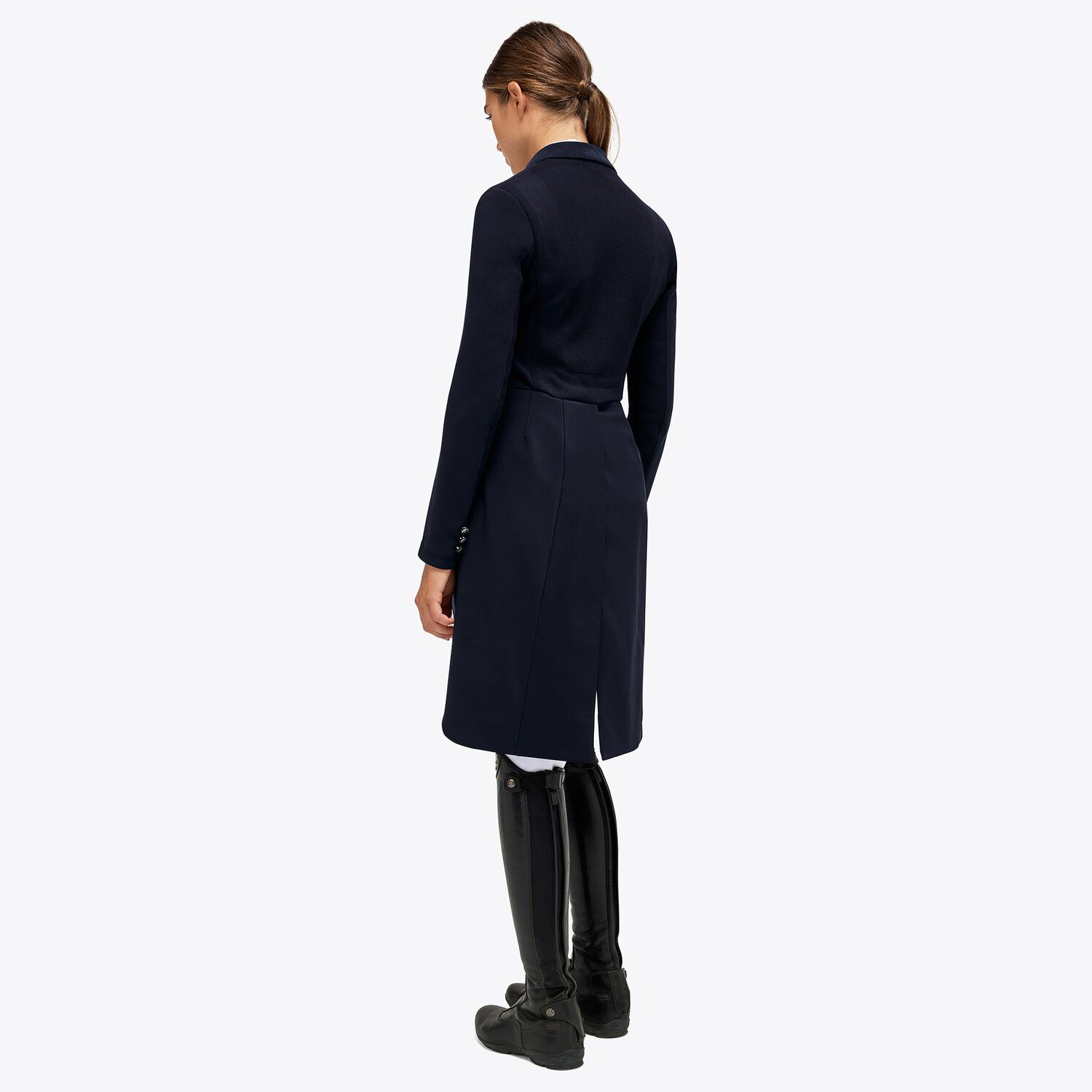 Cavalleria Toscana Women's tailcoat with covered b NAVY-3