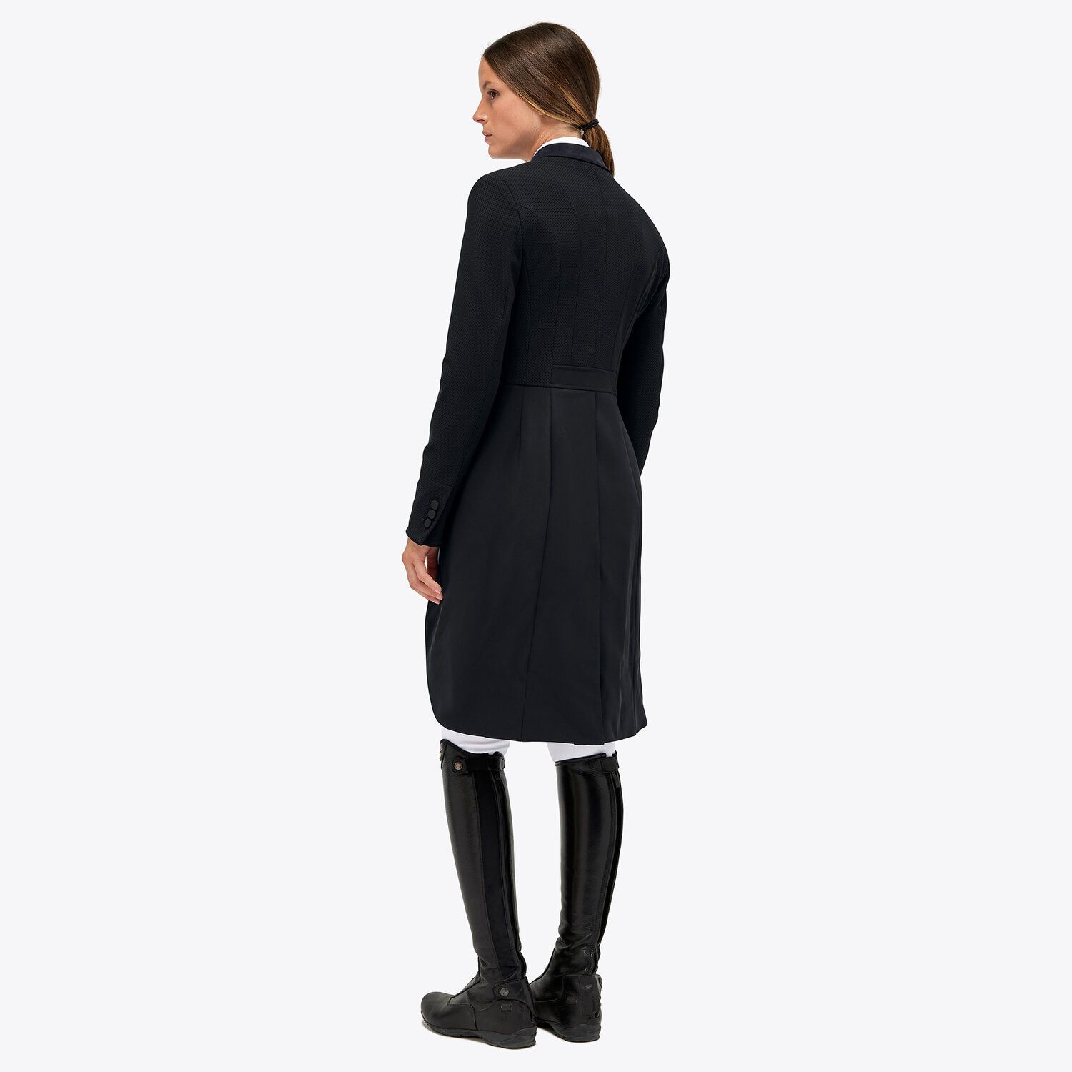 Cavalleria Toscana Women's tailcoat with covered b BLACK-3