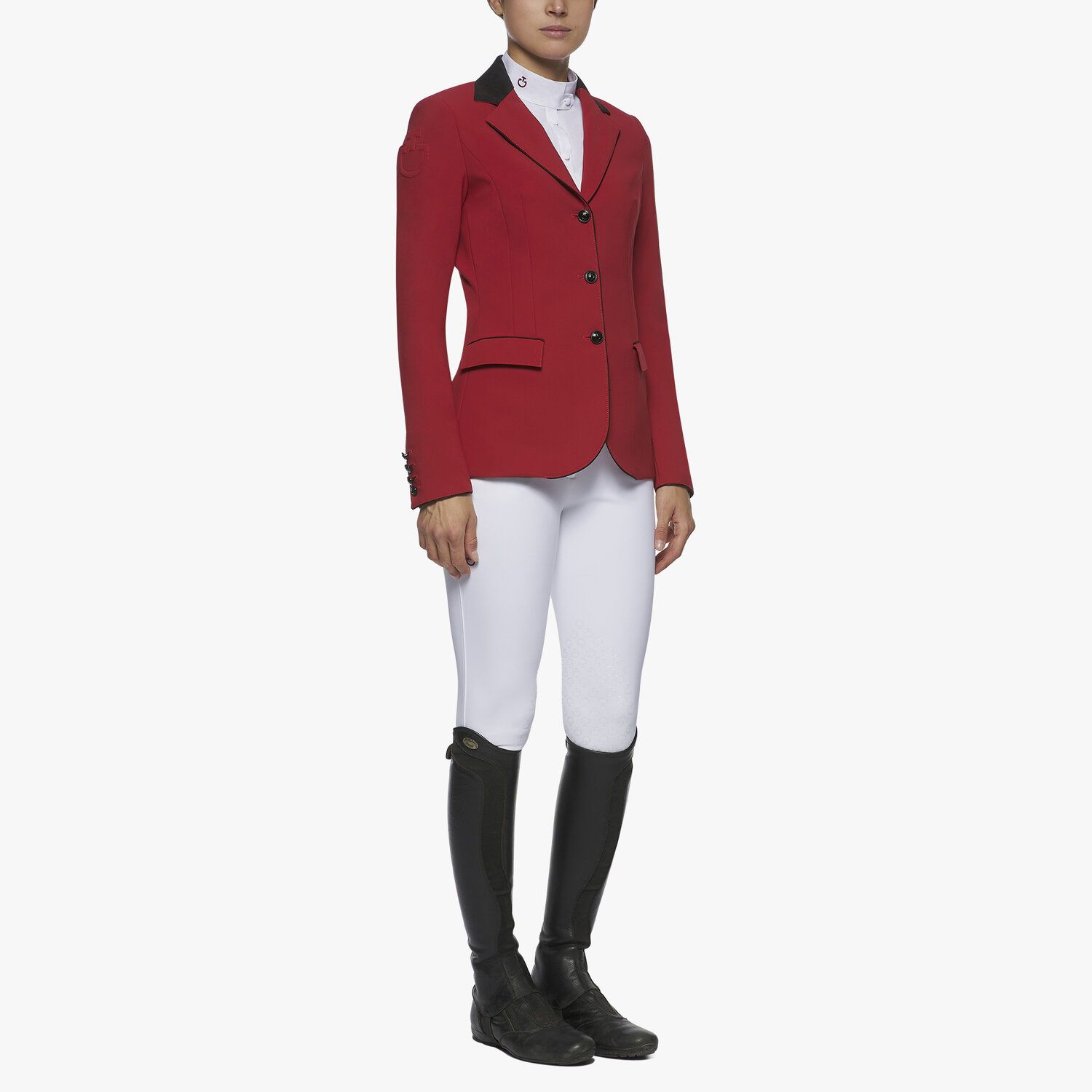 Cavalleria Toscana Women`s competition riding jacket RED-2