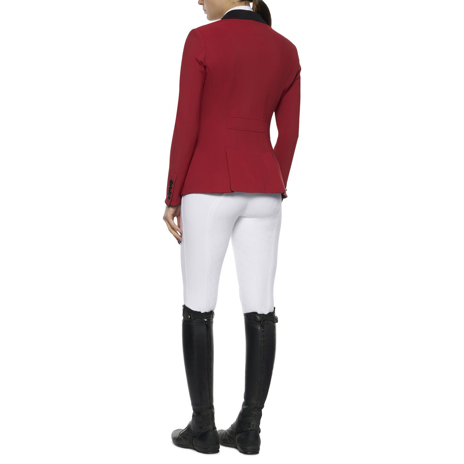 Cavalleria Toscana Women's competition riding jacket. RED-3