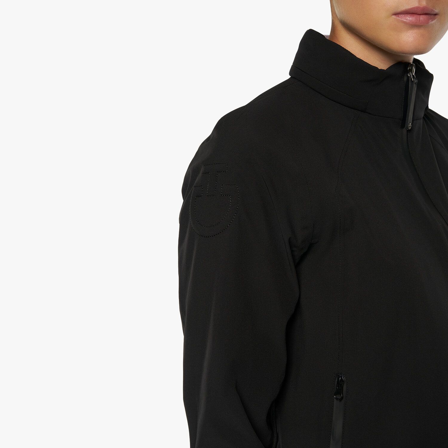 Cavalleria Toscana Women’s jacket with packable hood BLACK-6