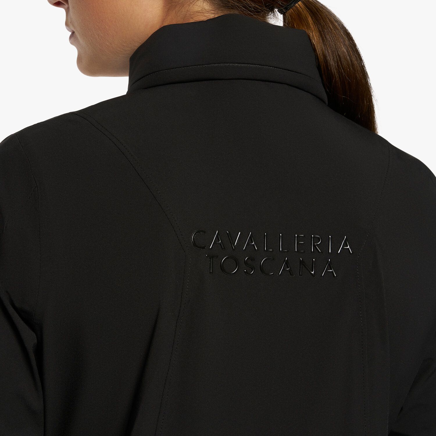 Cavalleria Toscana Women’s jacket with packable hood BLACK-7