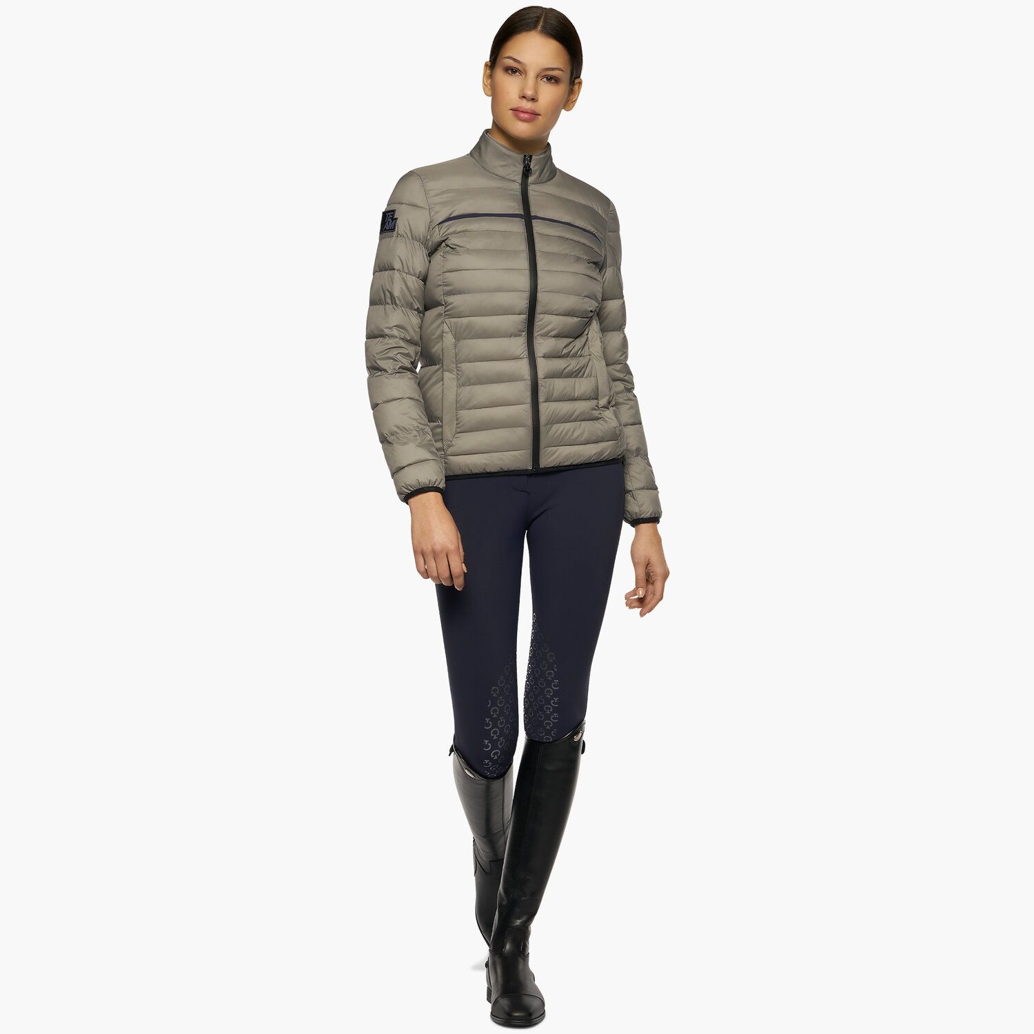 Cavalleria Toscana Women’s quilted nylon puffer jacket MEDIUM GREY-3