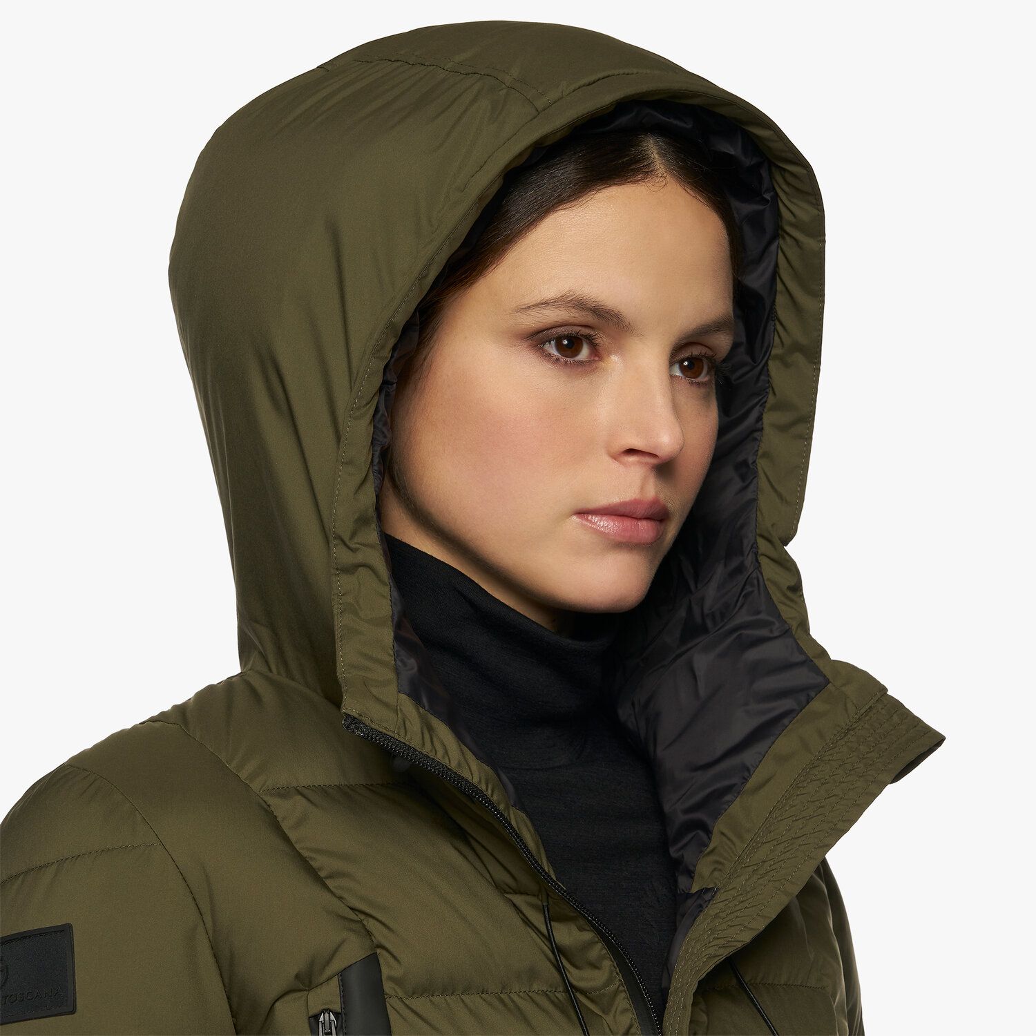 Cavalleria Toscana Women’s quilted nylon puffer jacket FOLIAGE GREEN-10