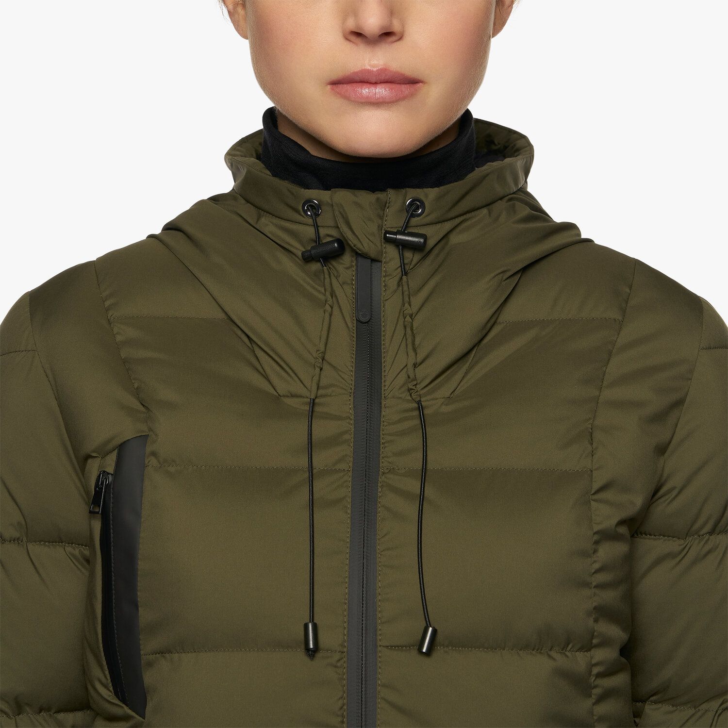 Cavalleria Toscana Women’s quilted nylon puffer jacket FOLIAGE GREEN-8