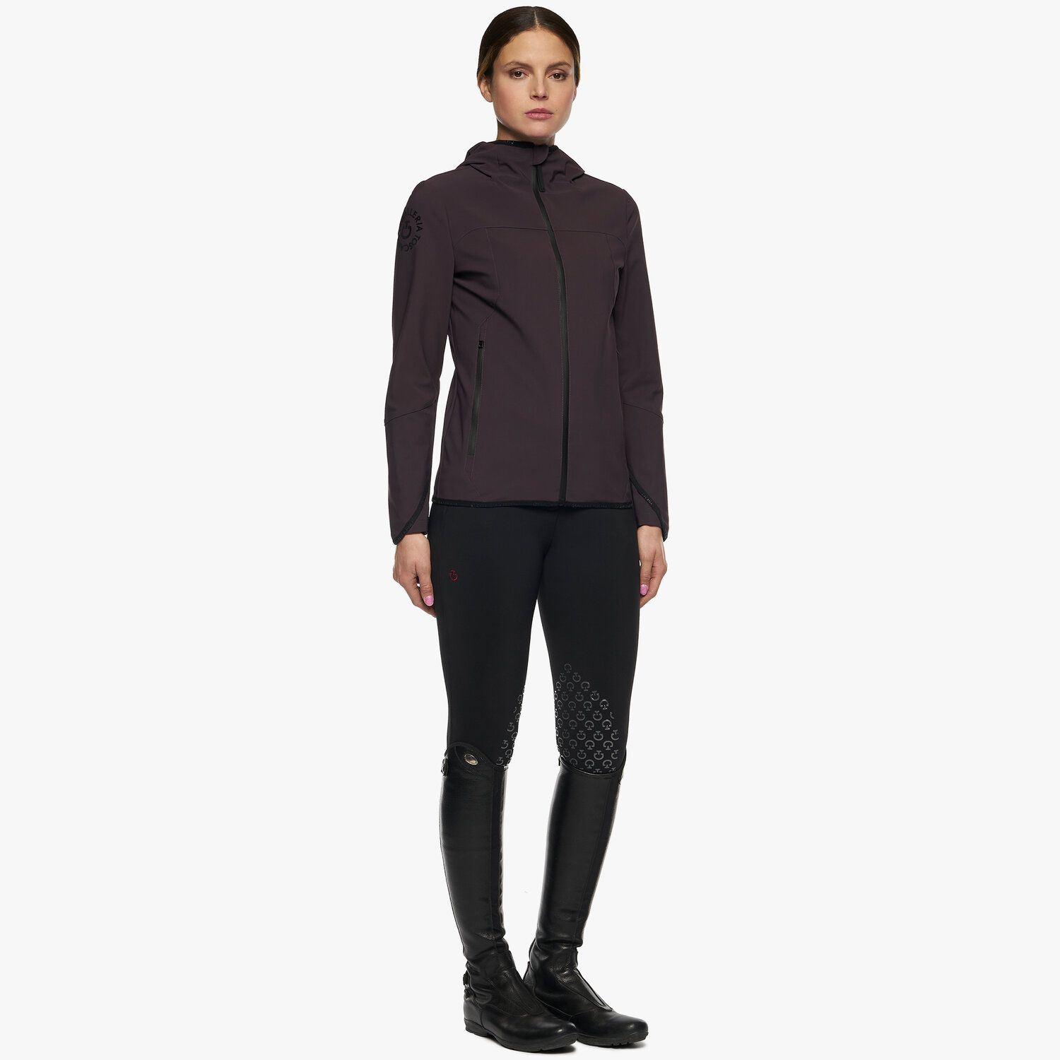 Cavalleria Toscana Women’s softshell jacket DARK PURPLE-2