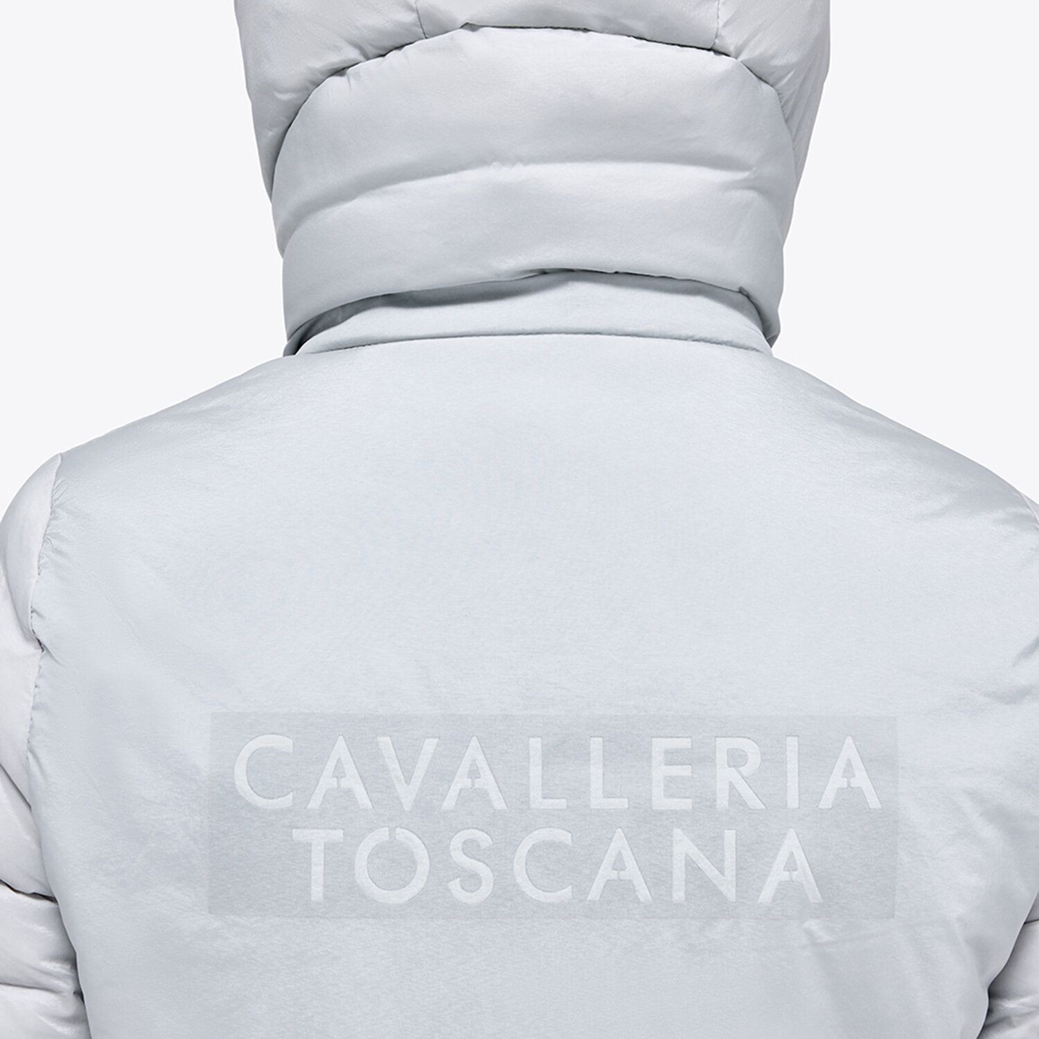 Cavalleria Toscana Puffer jacket with detachable hood PEARL GREY-7