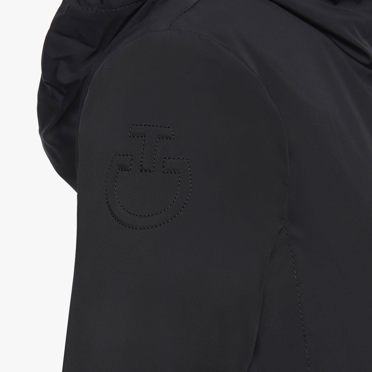 Cavalleria Toscana Waterproof unisex hooded zip jacket for kids BLACK-4