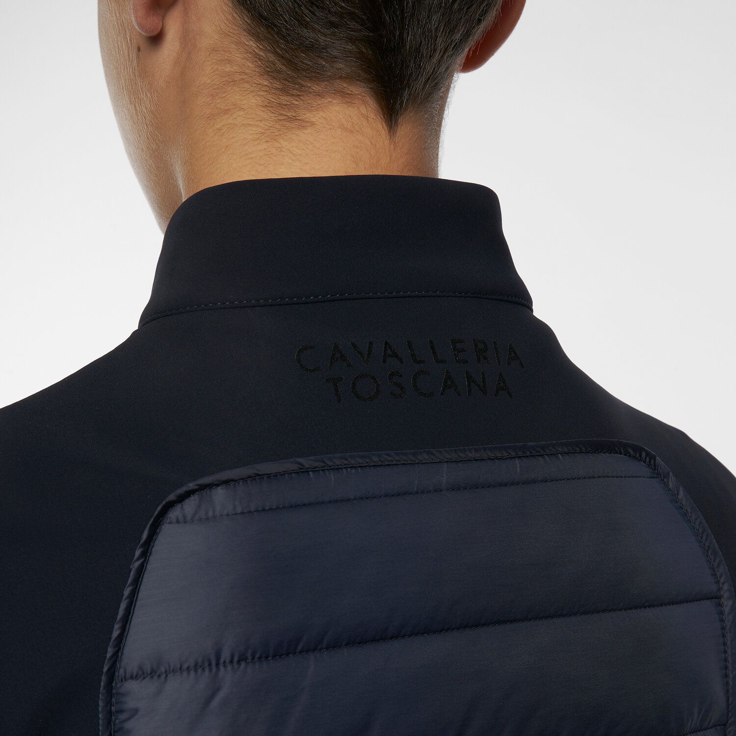 Cavalleria Toscana Boy lightweight jacket w/zip NAVY-4