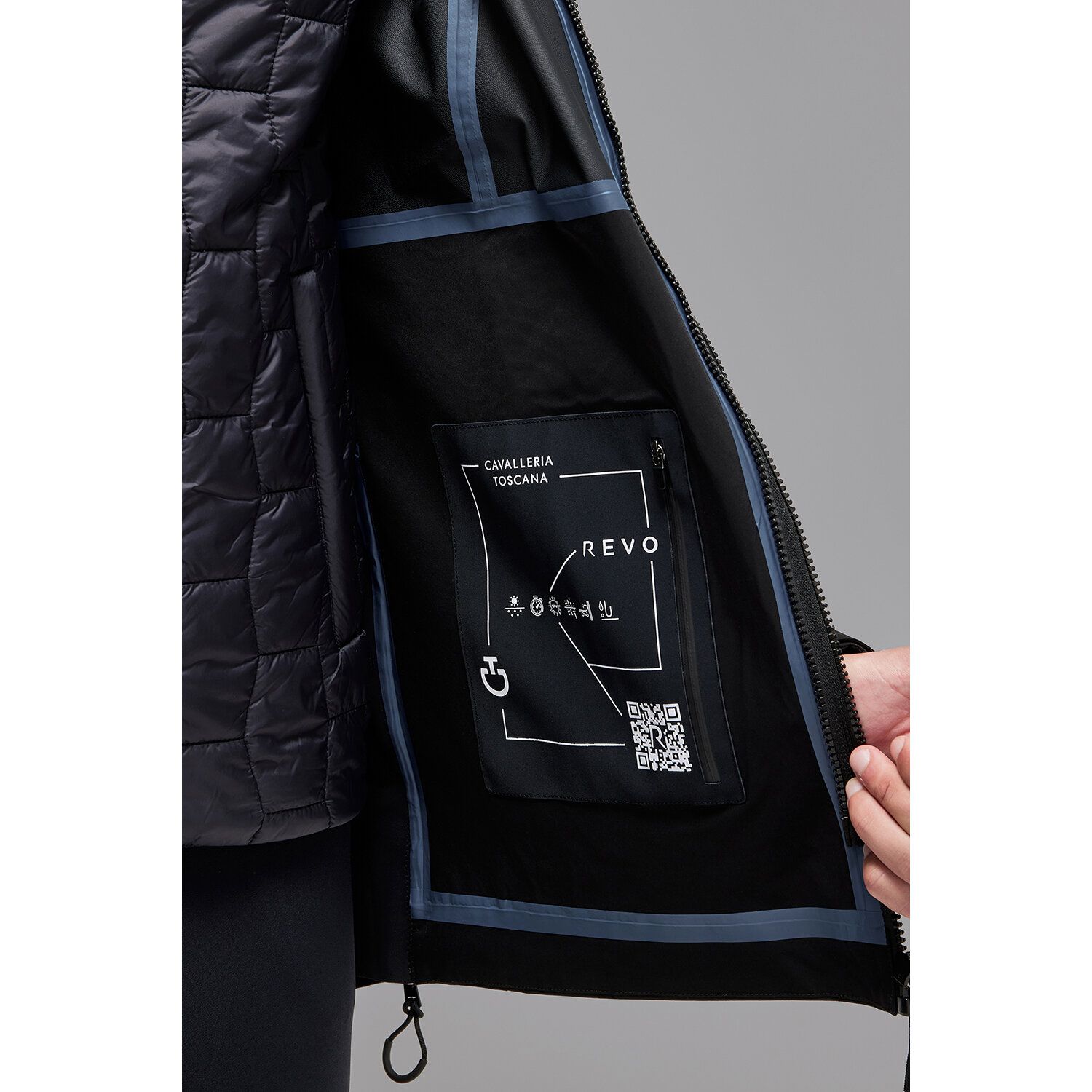 Cavalleria Toscana Men's Revo 3-Way Waterproof Jacket  BLACK-9