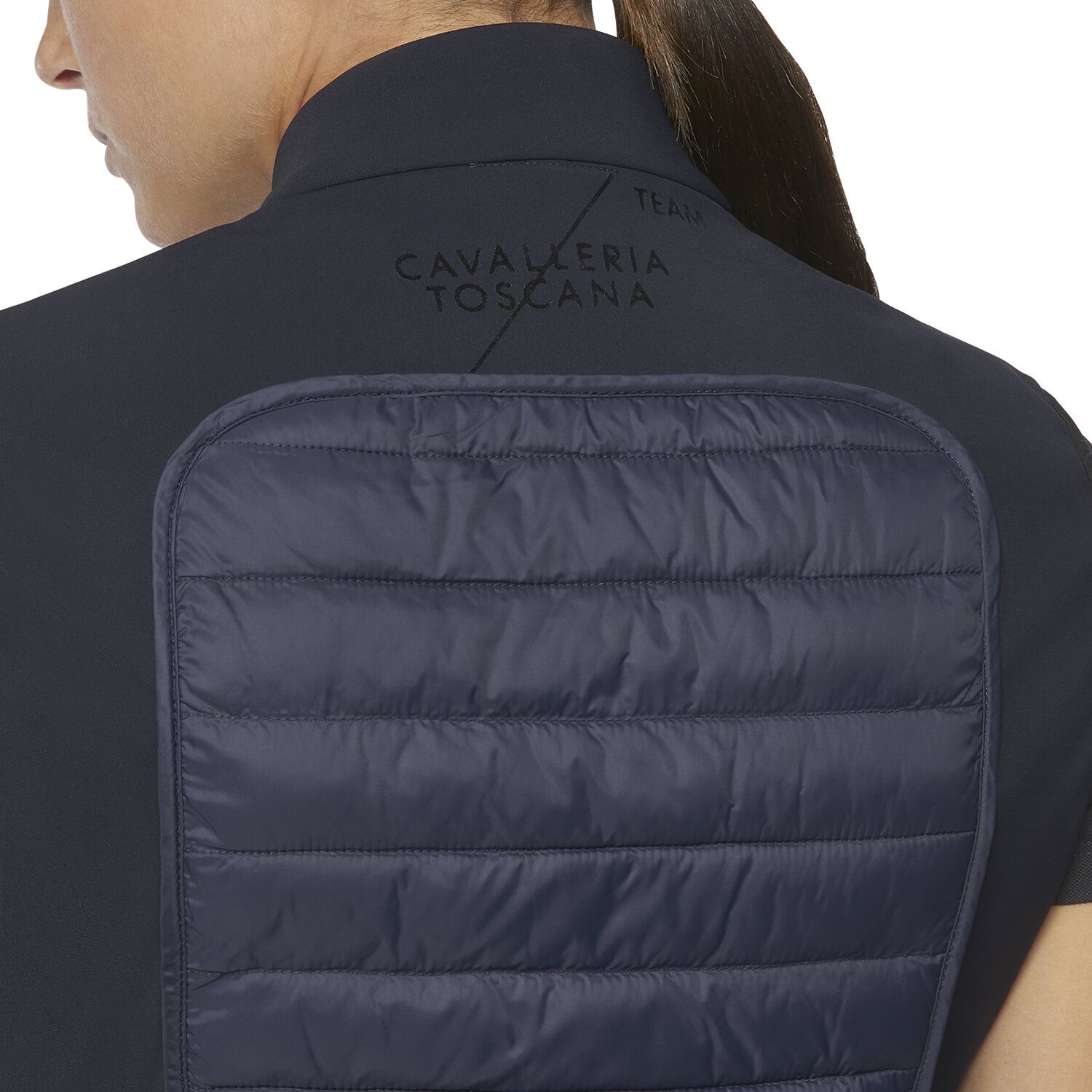 Cavalleria Toscana TEAM women lightweight padded zip vest NAVY-5