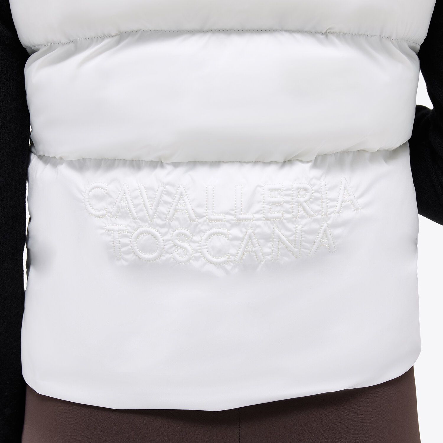 Cavalleria Toscana Women's sleeveless down jacket Off-White-3