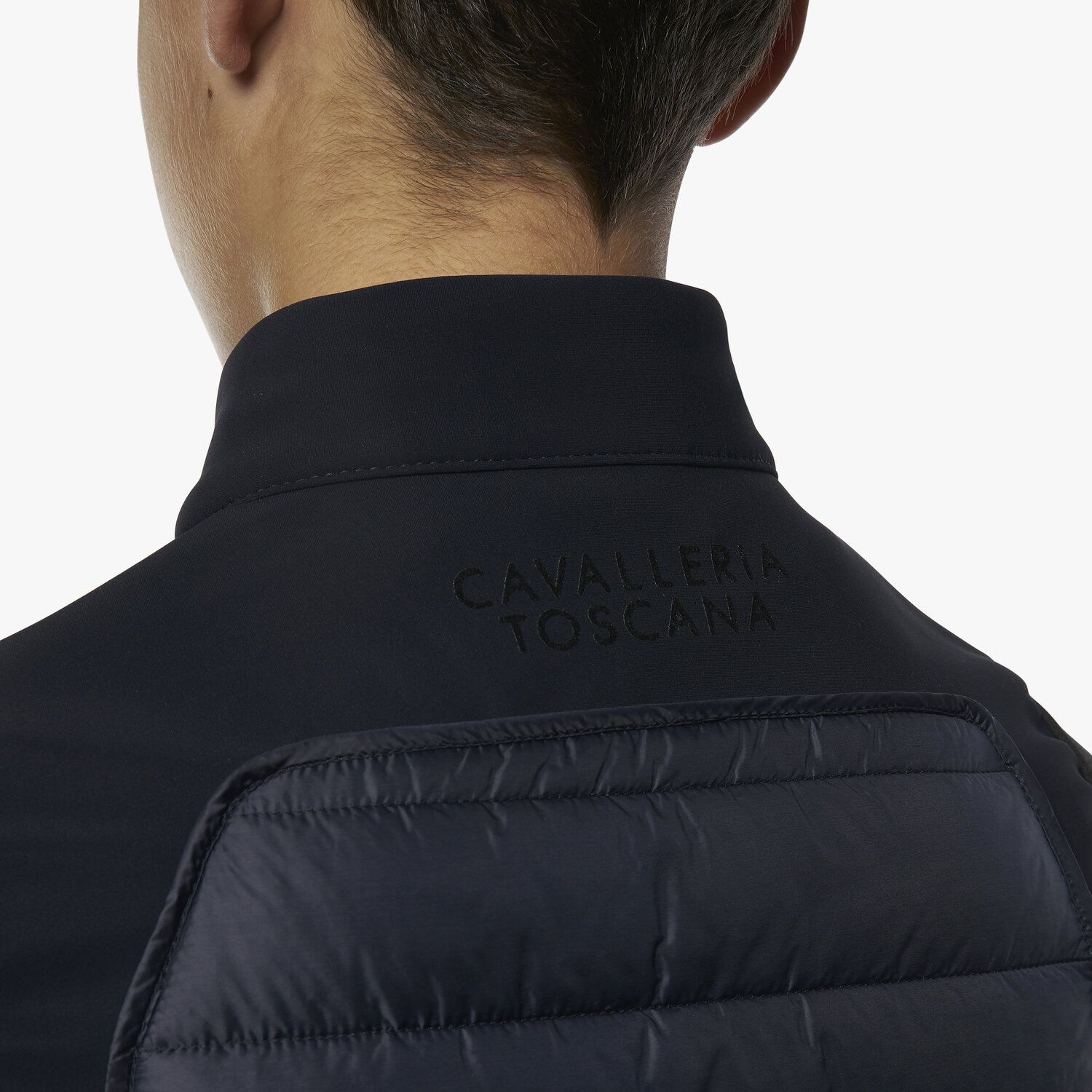 Cavalleria Toscana Boy lightweight puffer vest w/zip NAVY-4
