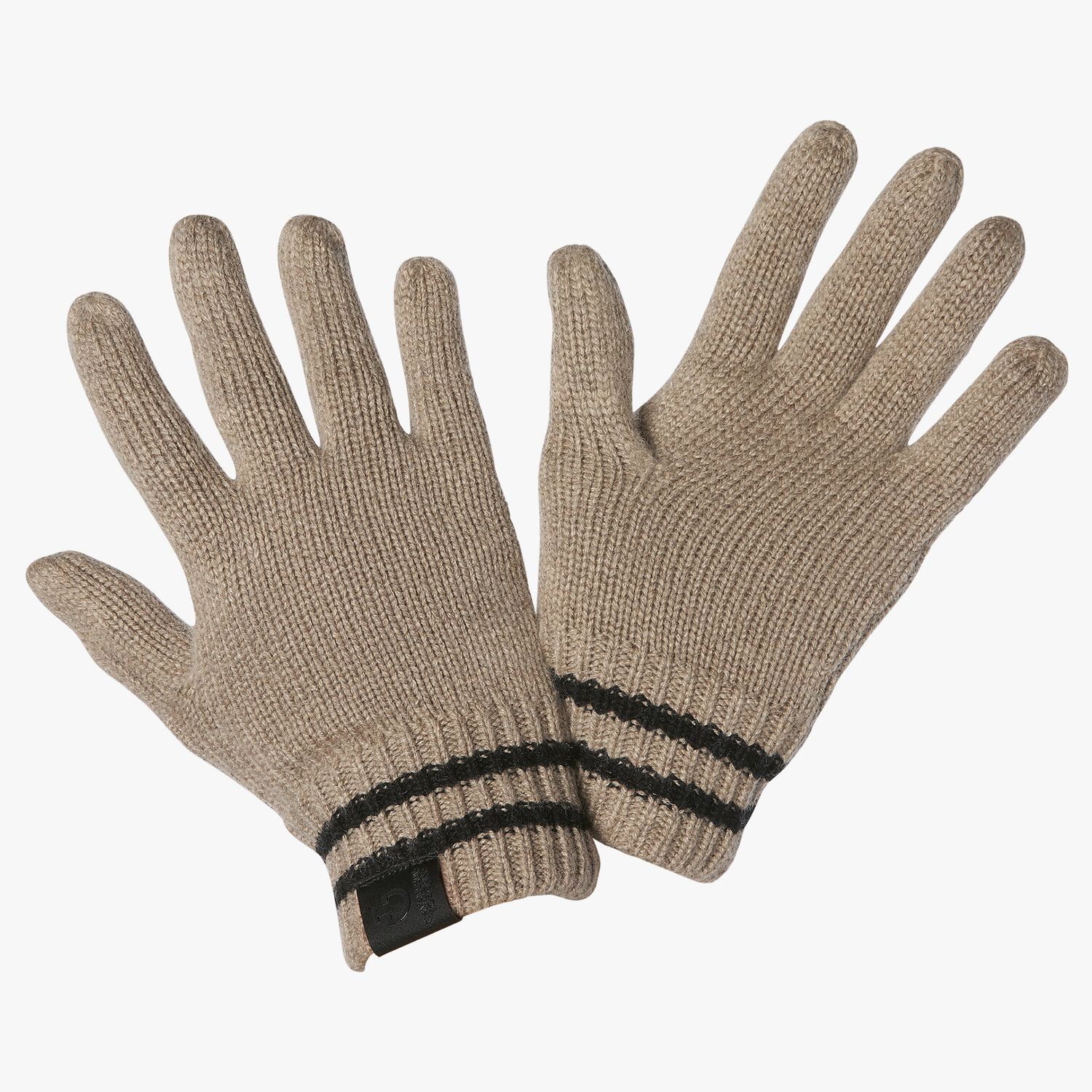 Cavalleria Toscana Unisex Wool Gloves TORTORA-1