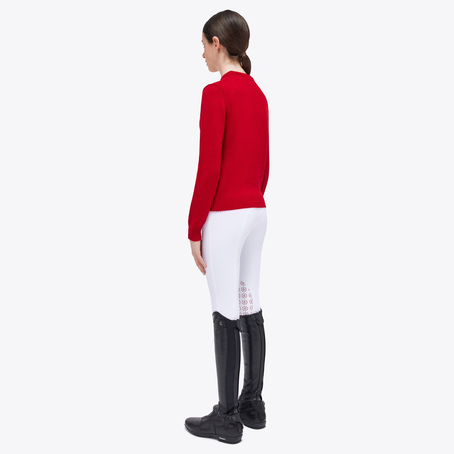 Cavalleria Toscana Girl's sweater RED-2