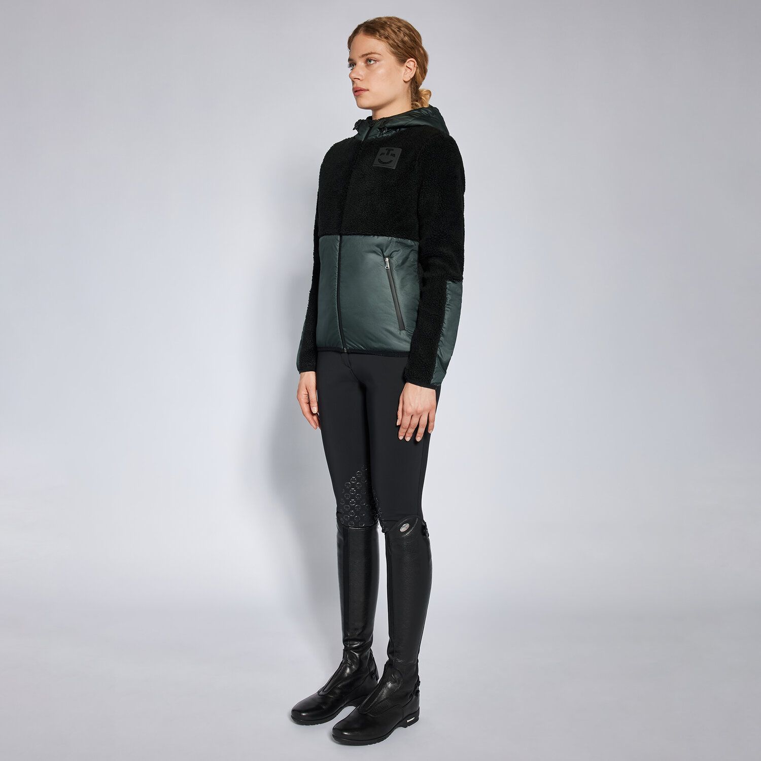 Cavalleria Toscana Women's sweater CT Academy DARK GREY/BLACK-1