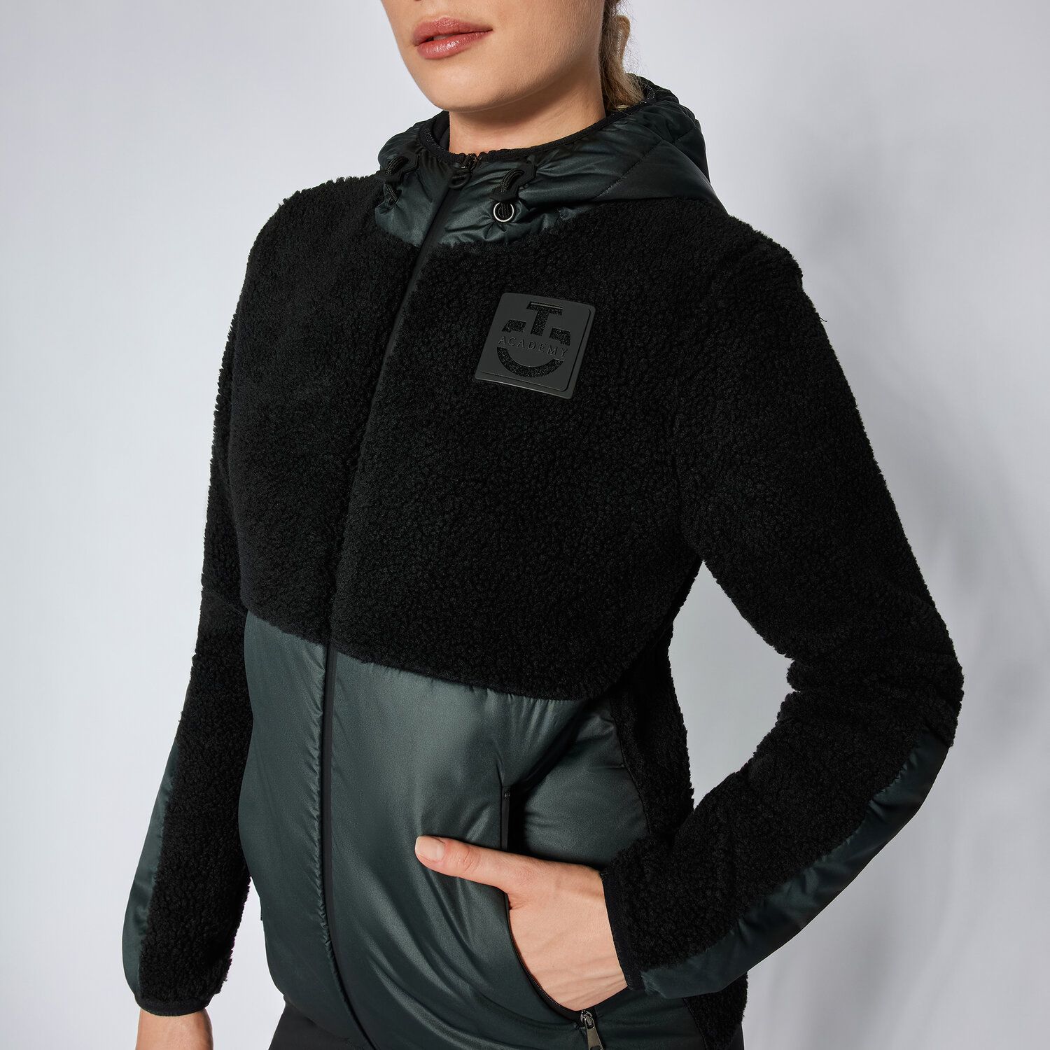 Cavalleria Toscana Women's sweater CT Academy DARK GREY/BLACK-3