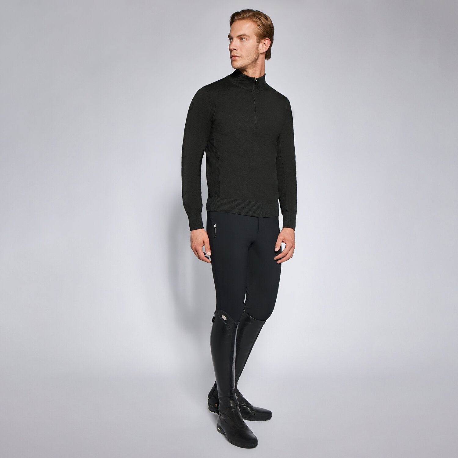Cavalleria Toscana Men's Revolution sweater BLACK-6