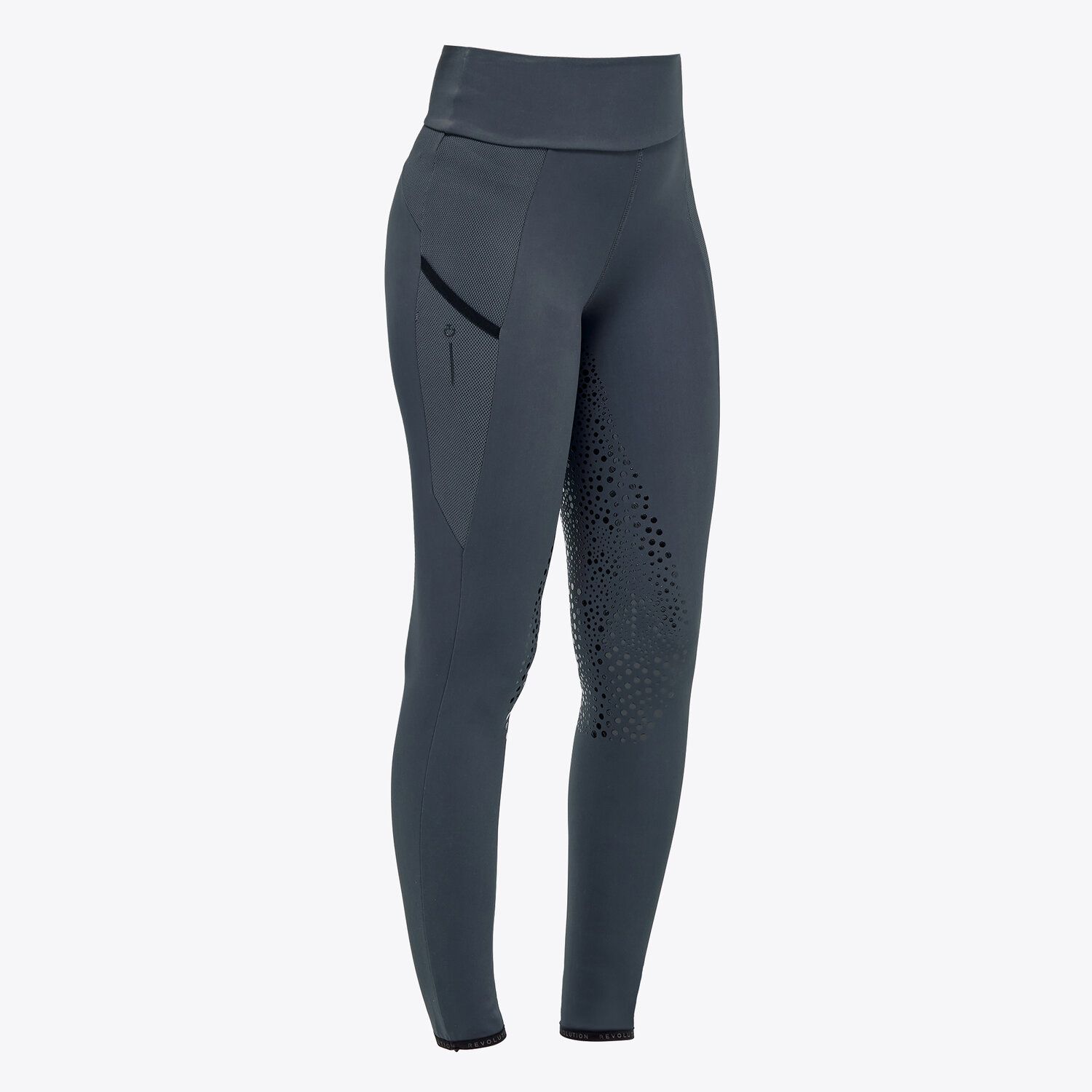 Cavalleria Toscana Women’s breeches with silicone grip CHARCOAL GREY-2