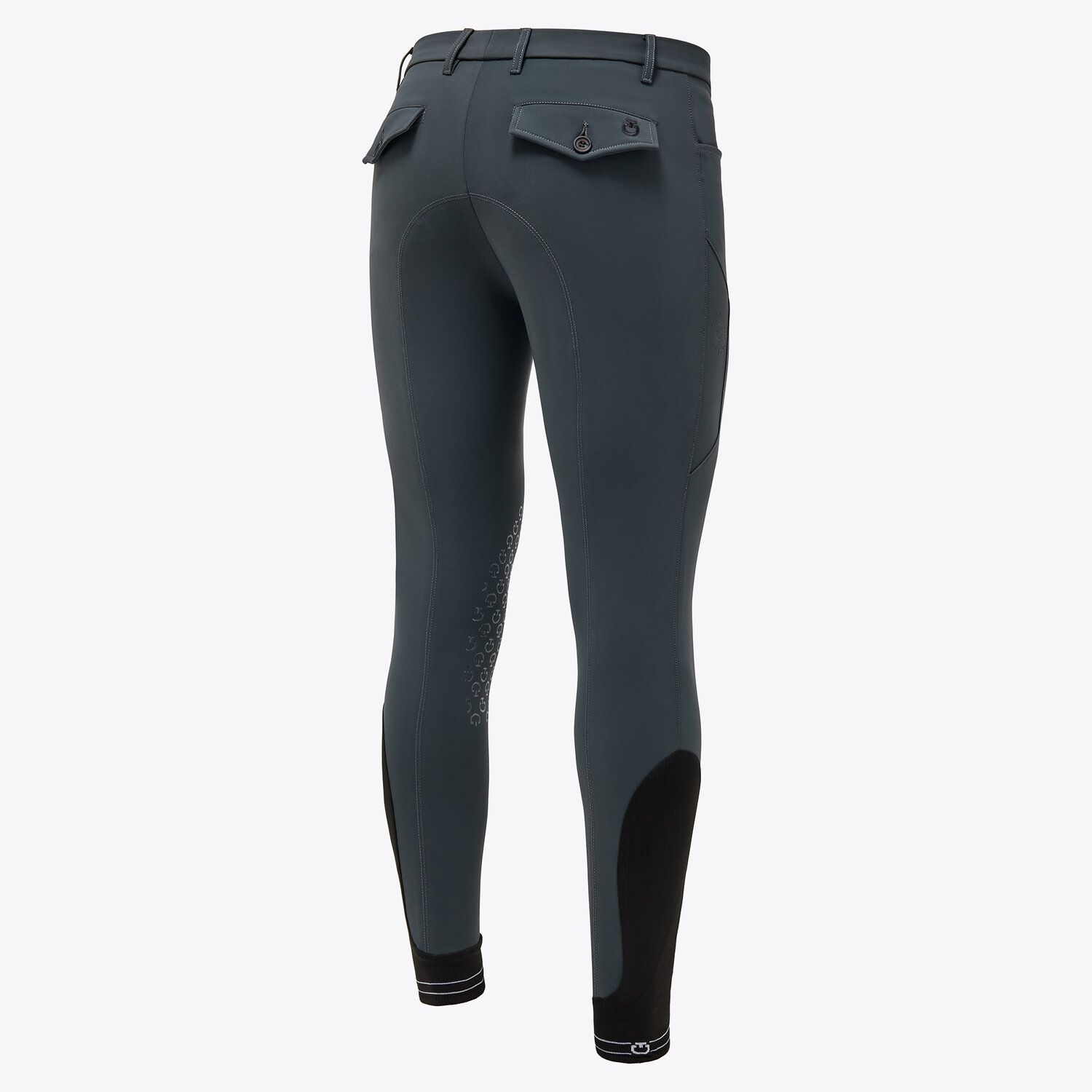 Cavalleria Toscana Men’s four-way stretch performance riding breeches CHARCOAL GREY-2