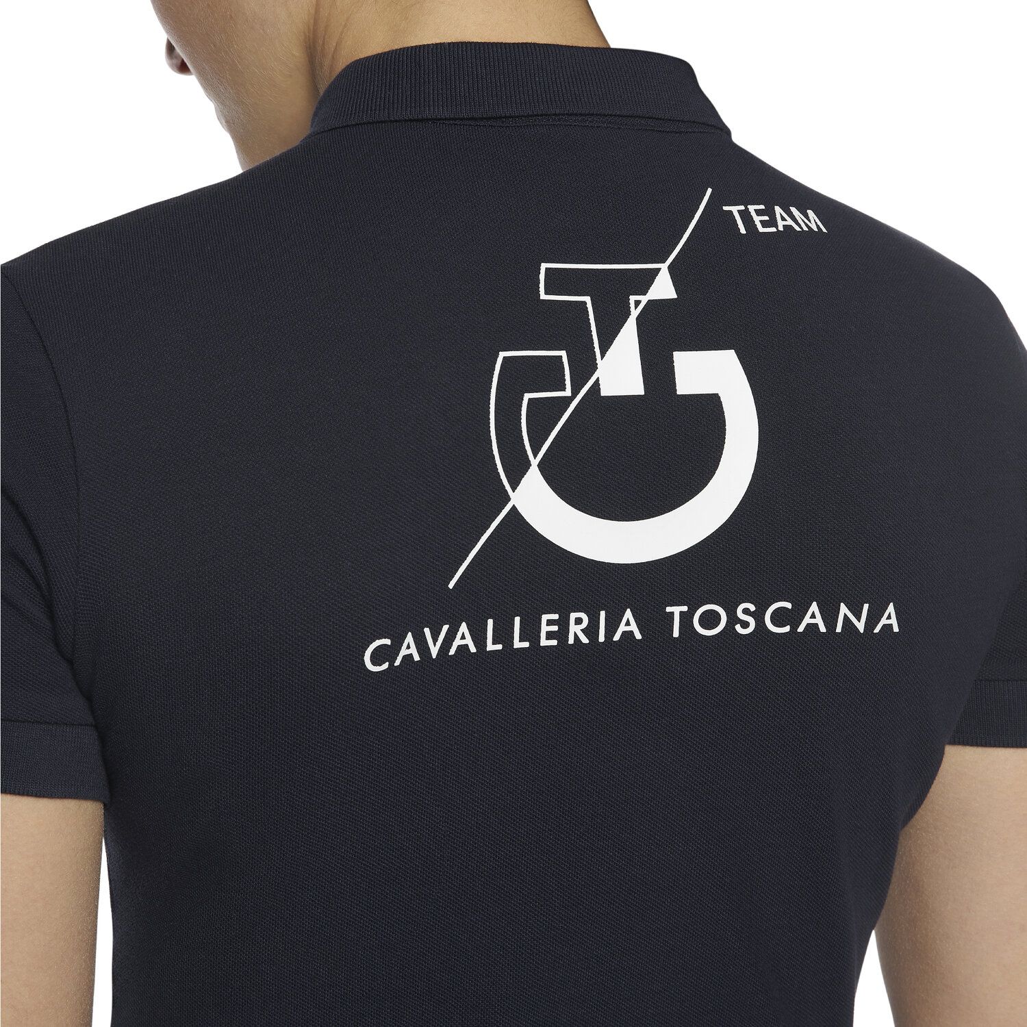 Cavalleria Toscana CT Team women's short-sleeved polo NAVY-4
