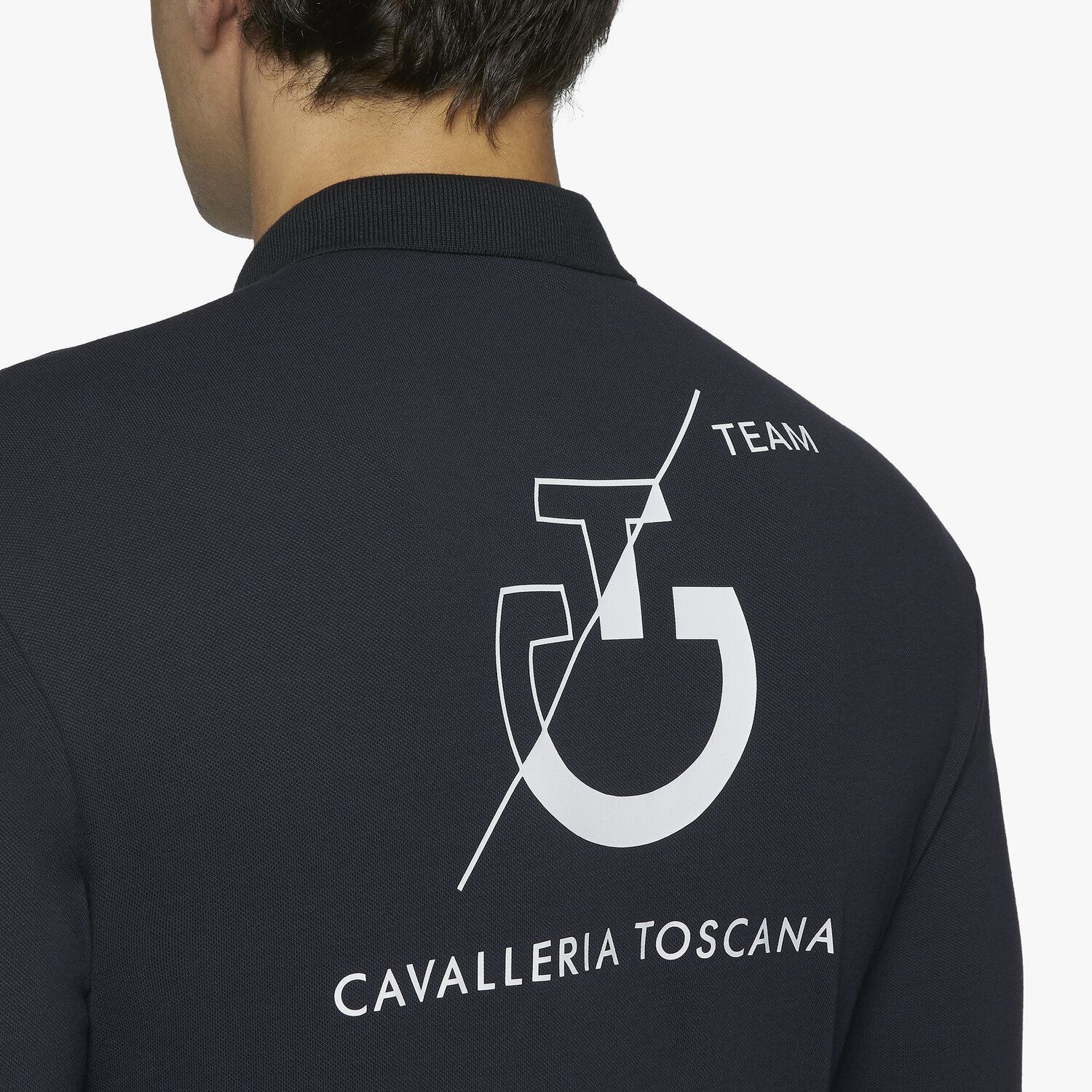 Cavalleria Toscana CT Team men's long-sleeved polo NAVY-4