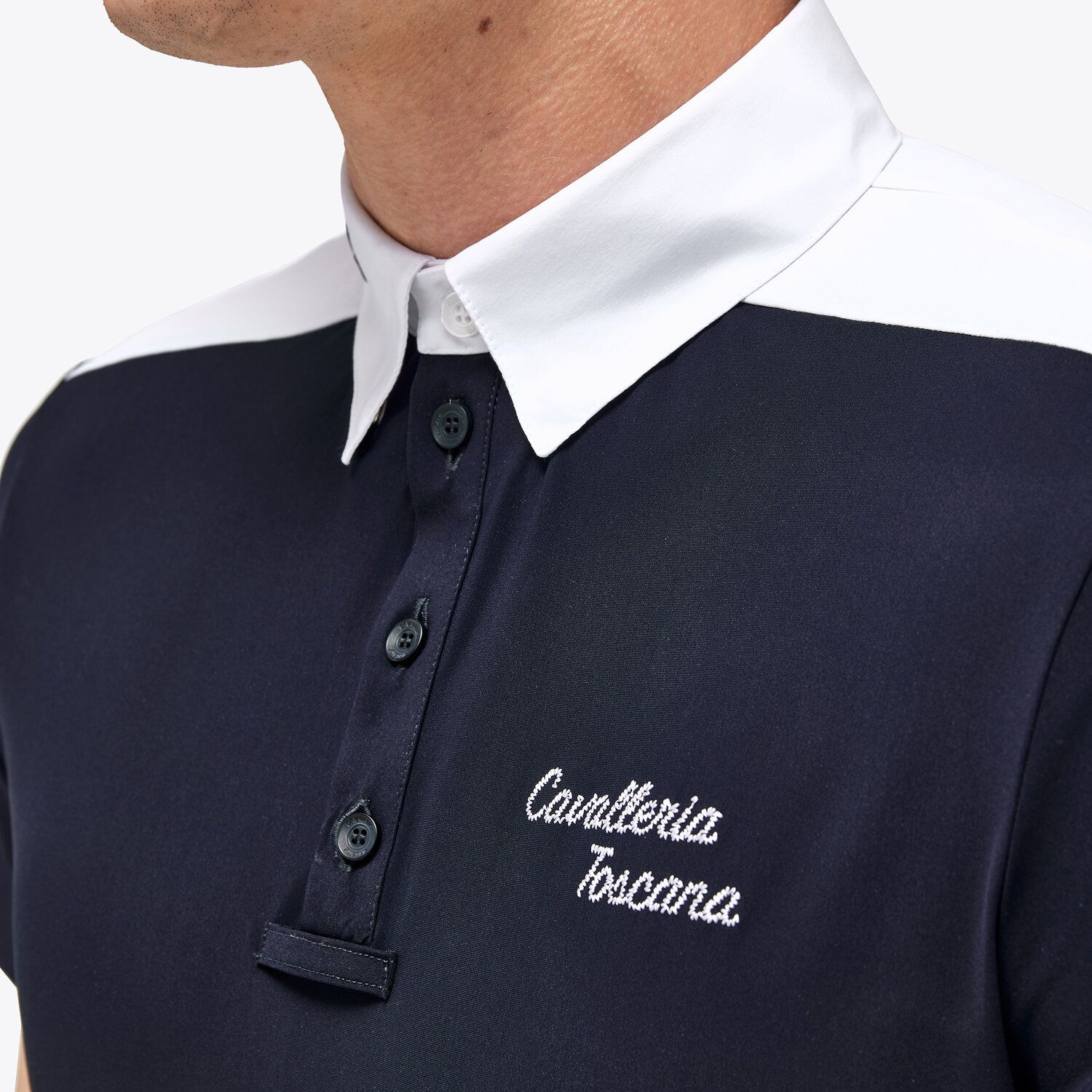 Cavalleria Toscana Jersey Competition Polo For Man NAVY-2