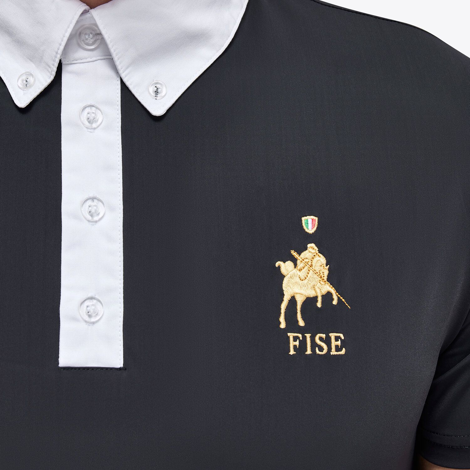 Cavalleria Toscana FISE men's polo shirt NAVY-5