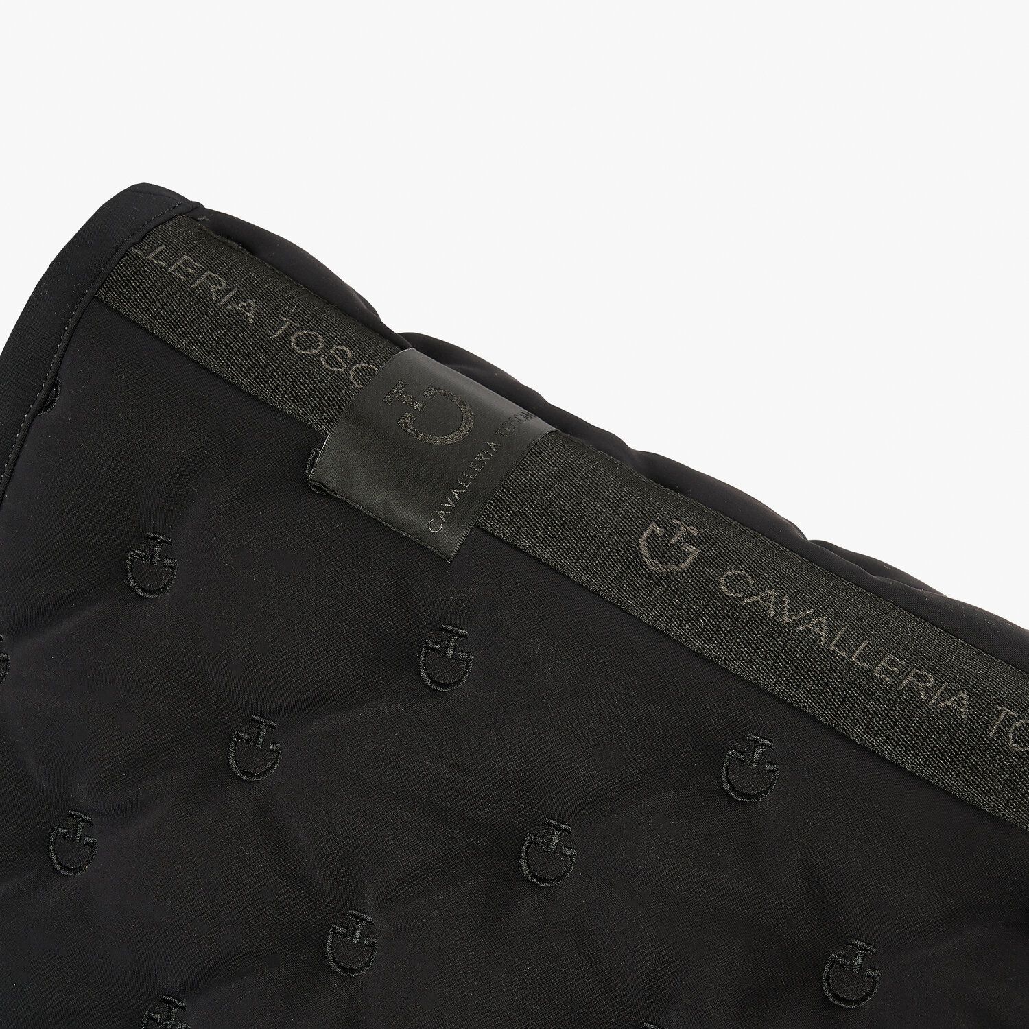 Cavalleria Toscana Dressage Saddle Pad with CT logos BLACK-3
