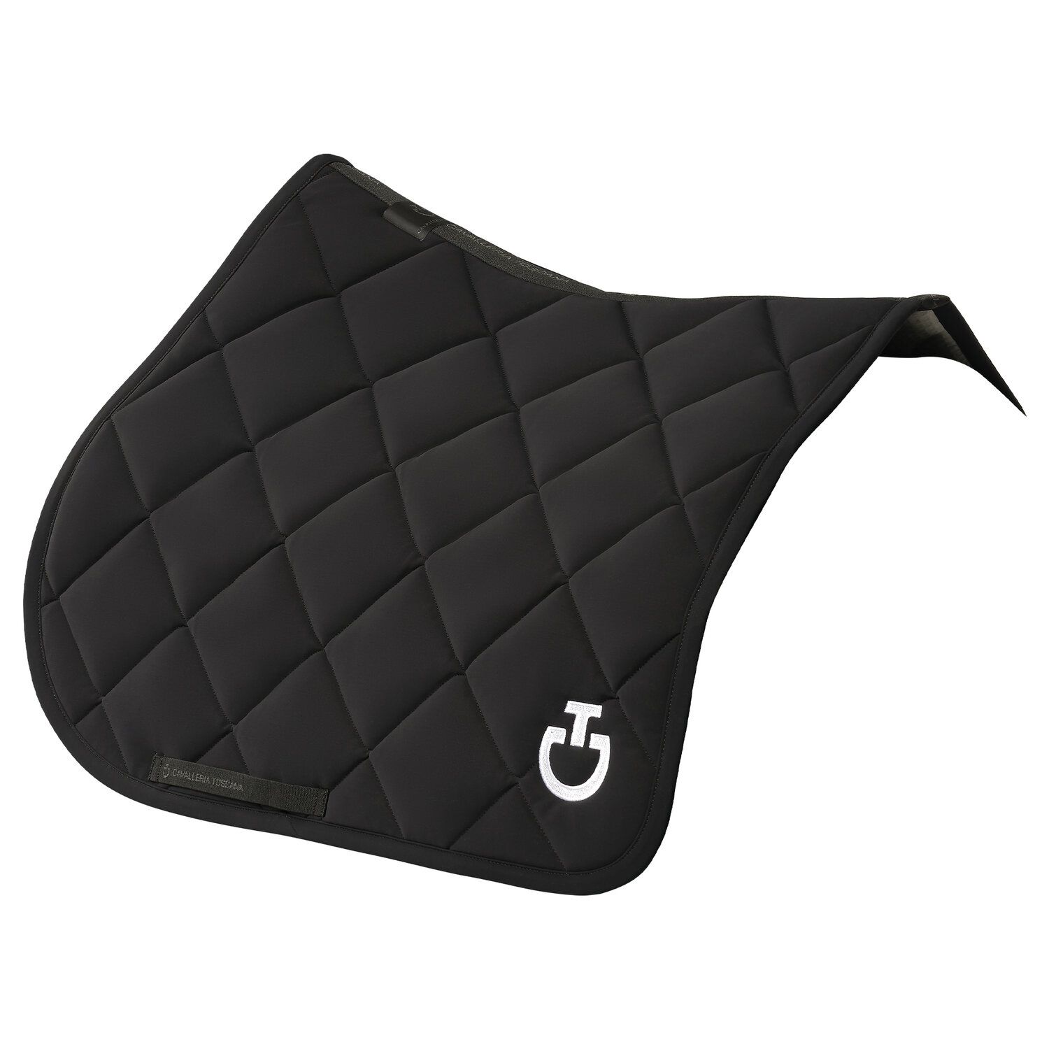 Cavalleria Toscana Diamond Quilted Jersey Jumping Saddle Pad BLACK-2