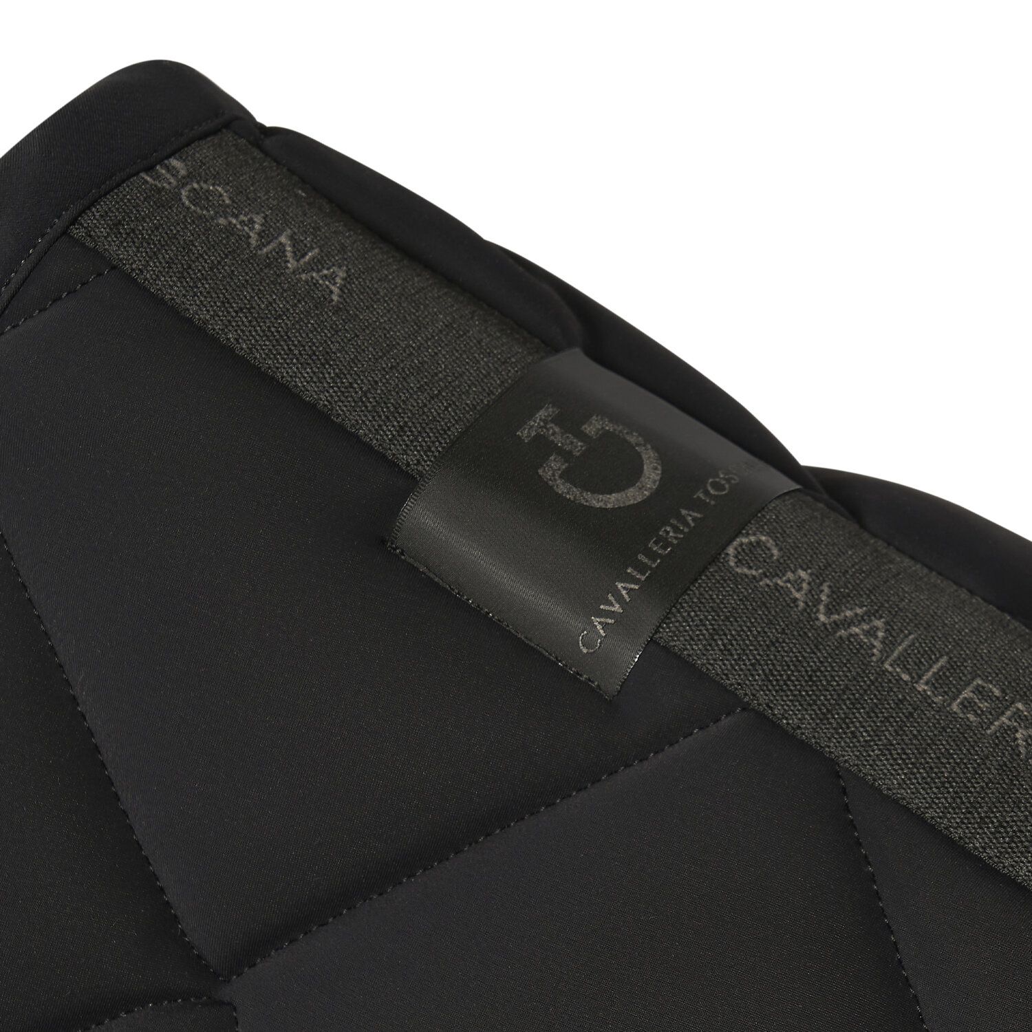 Cavalleria Toscana Diamond Quilted Jersey Jumping Saddle Pad BLACK-3