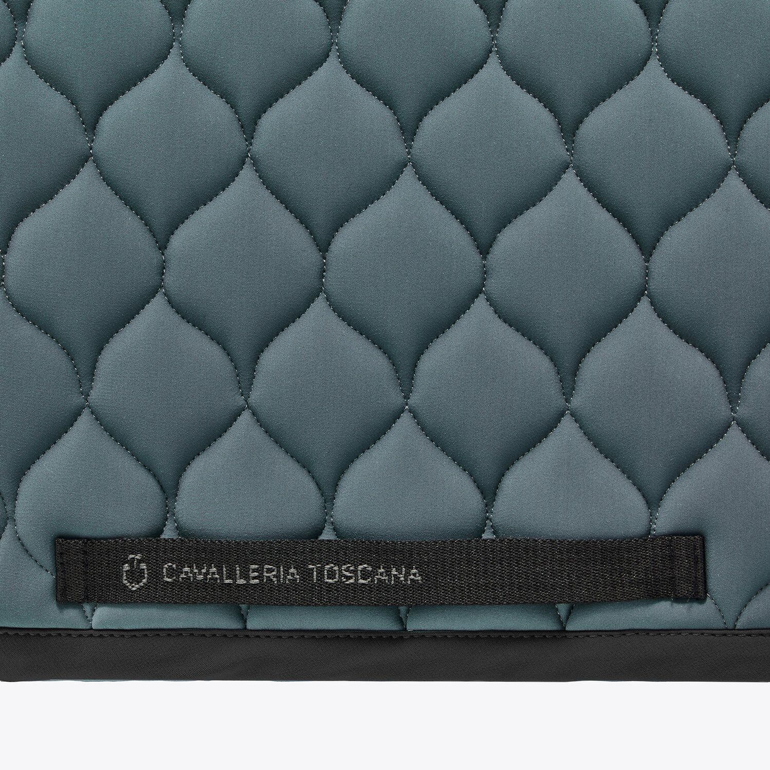 Cavalleria Toscana Circular-quilted dressage saddle pad PETROLEUM-3