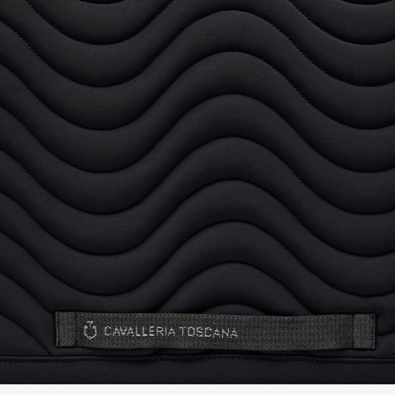 Cavalleria Toscana Quilted cotton dressage saddle pad BLACK-3