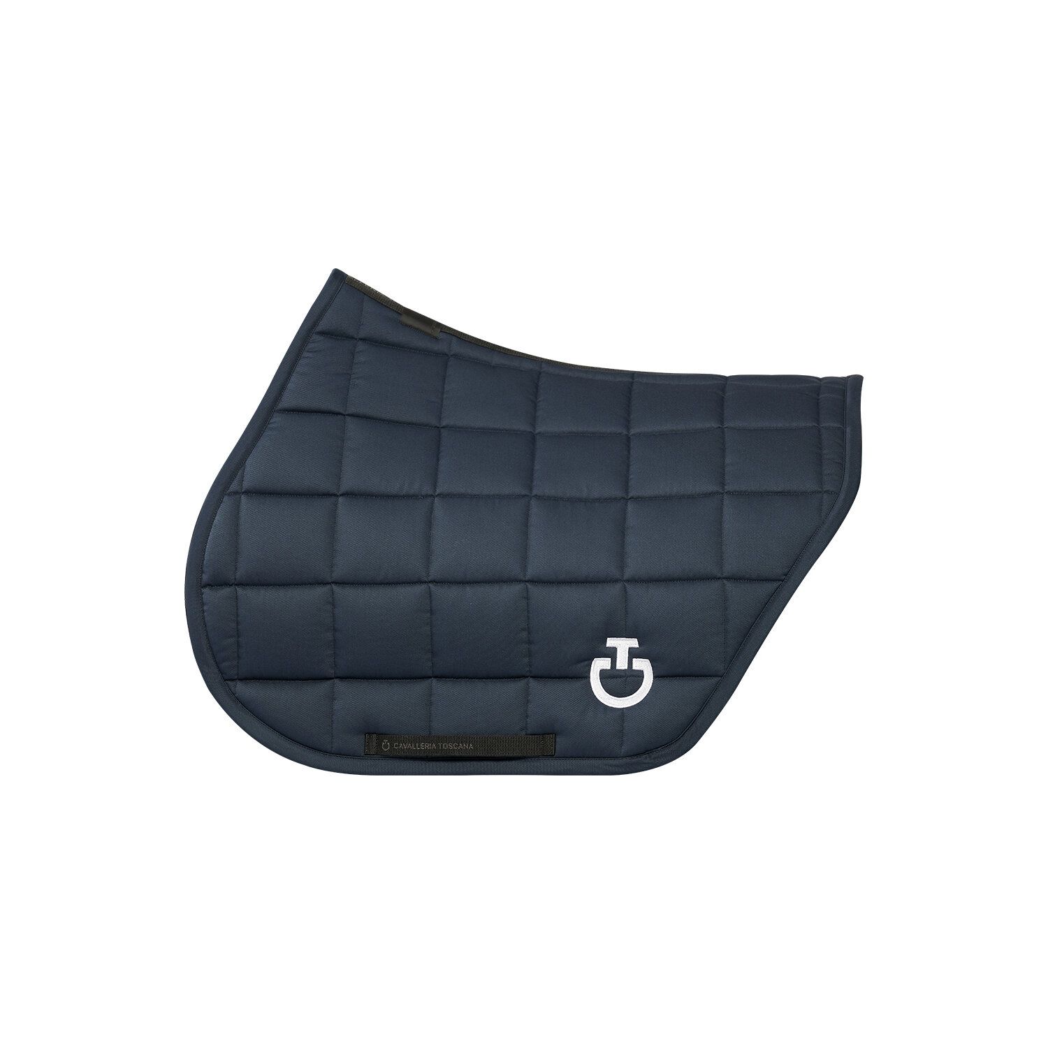 Cavalleria Toscana Quilted cotton jumping saddle pad NAVY-1