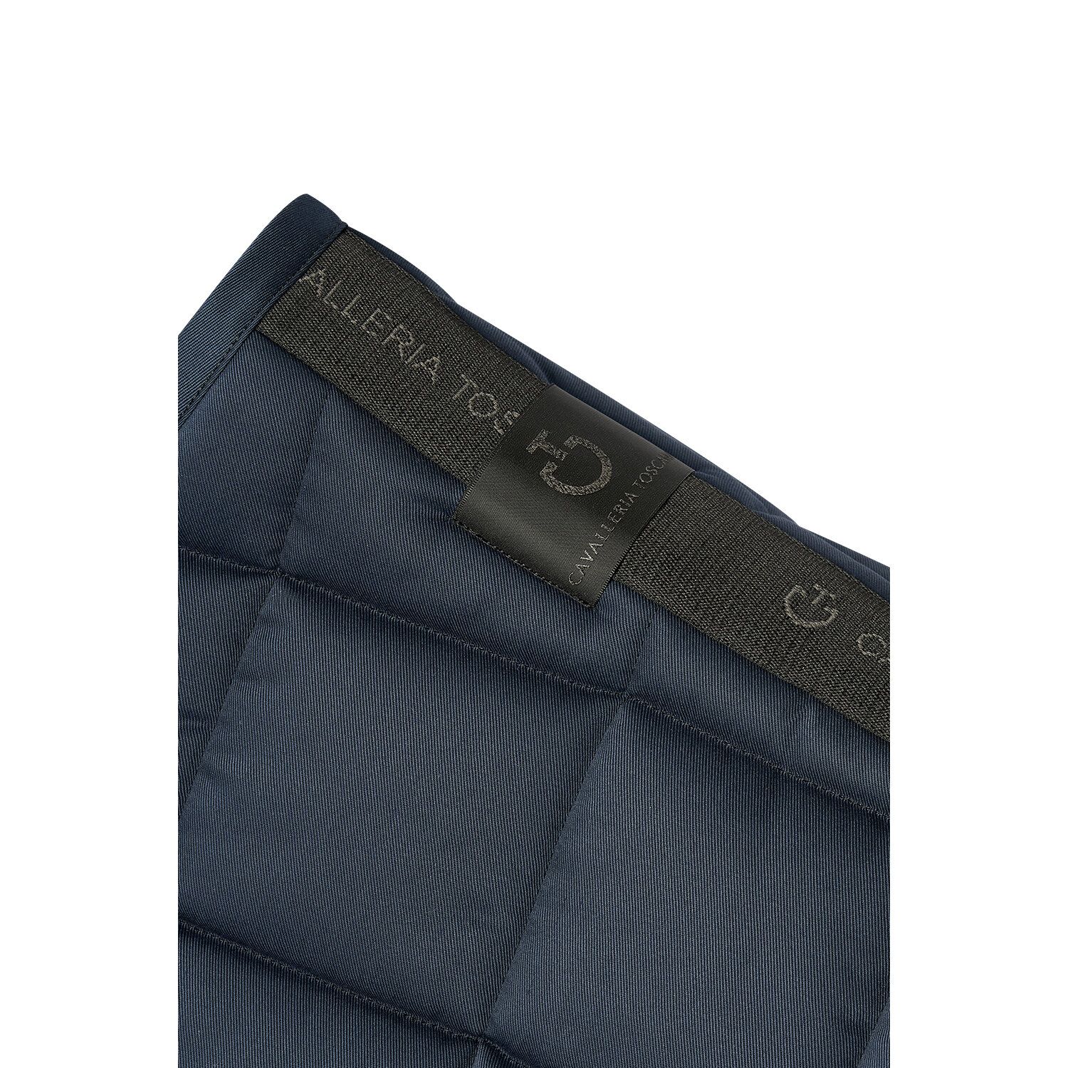 Cavalleria Toscana Quilted cotton jumping saddle pad NAVY-3