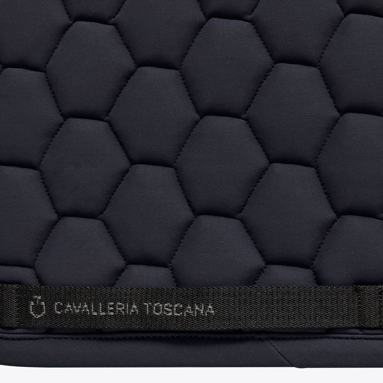 Cavalleria Toscana Jumping saddle pad in performance jersey NAVY-3