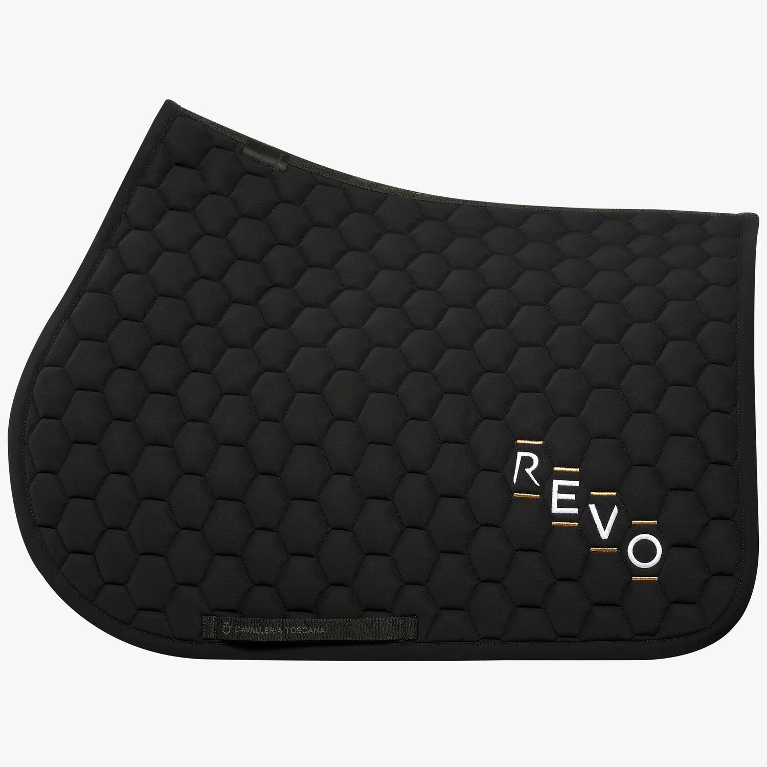 Cavalleria Toscana Jumping saddle pad in performance jersey BLACK-1