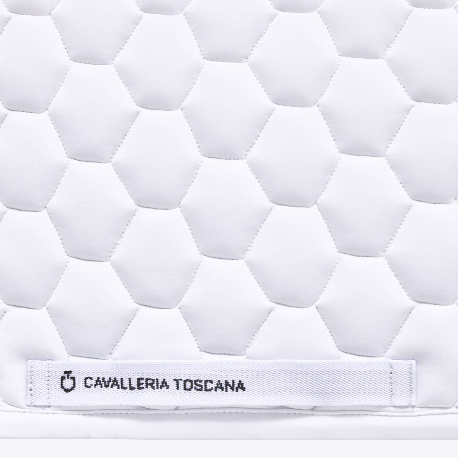Cavalleria Toscana Dressage Jumping saddle pad in performance jersey WHITE-3