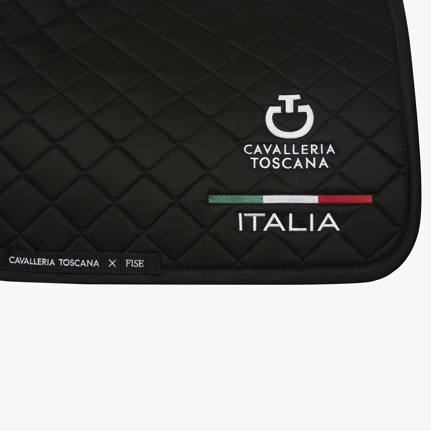 Cavalleria Toscana FISE jumping saddle pad BLACK-3