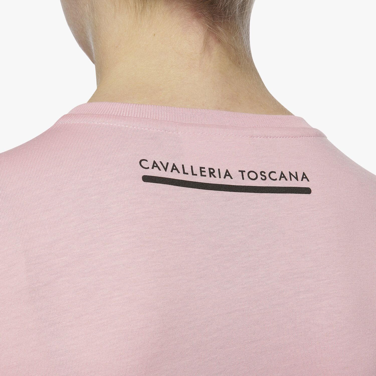 Cavalleria Toscana Girls Love Horses Cotton T-Shirt PINK-4
